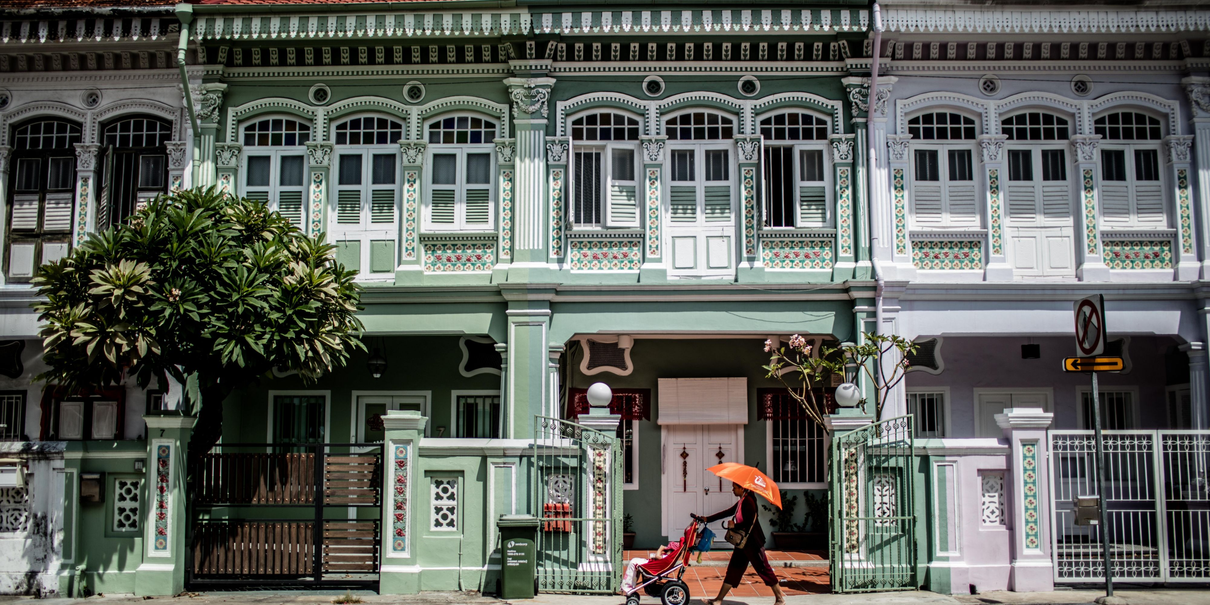 The famed pre-war houses along Koon Seng Road, in Joo Chiat