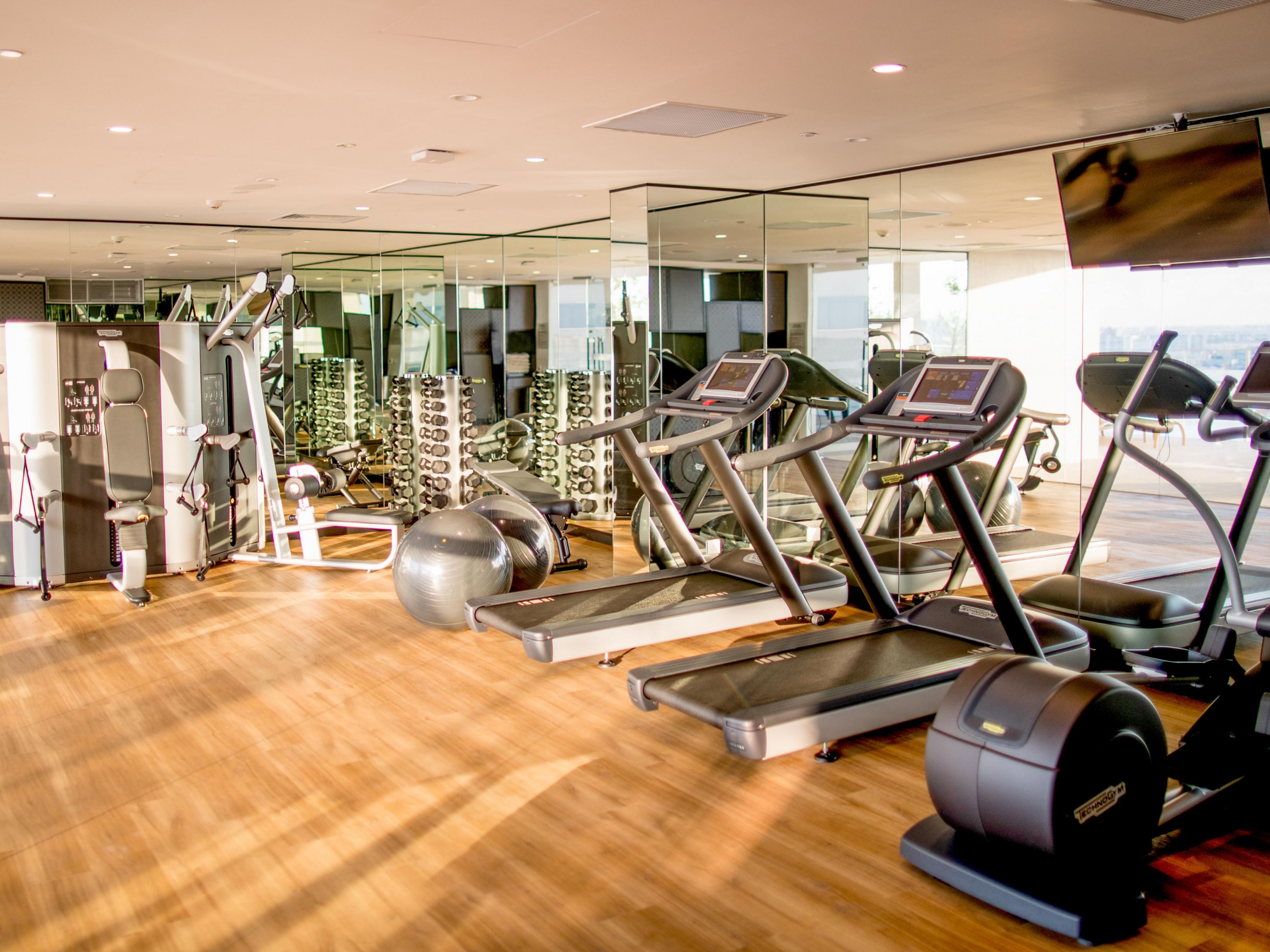 Feel energized at the 24 hour fitness center