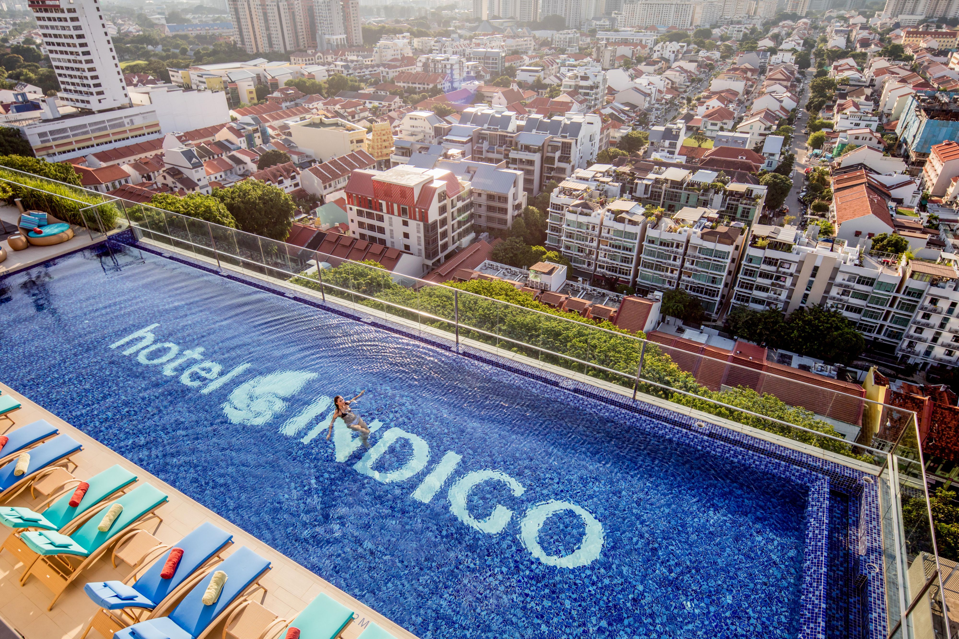 Be surprised by the view that awaits you from our rooftop infinity pool that overlooks our vibrant neighbourhood. One can enjoy the unblocked view from our infinity pool due to the Urban Redevelopment Authority's (URA) guidelines that require conservation housing in Katong/Joo Chiat to be not higher than 5 storeys.