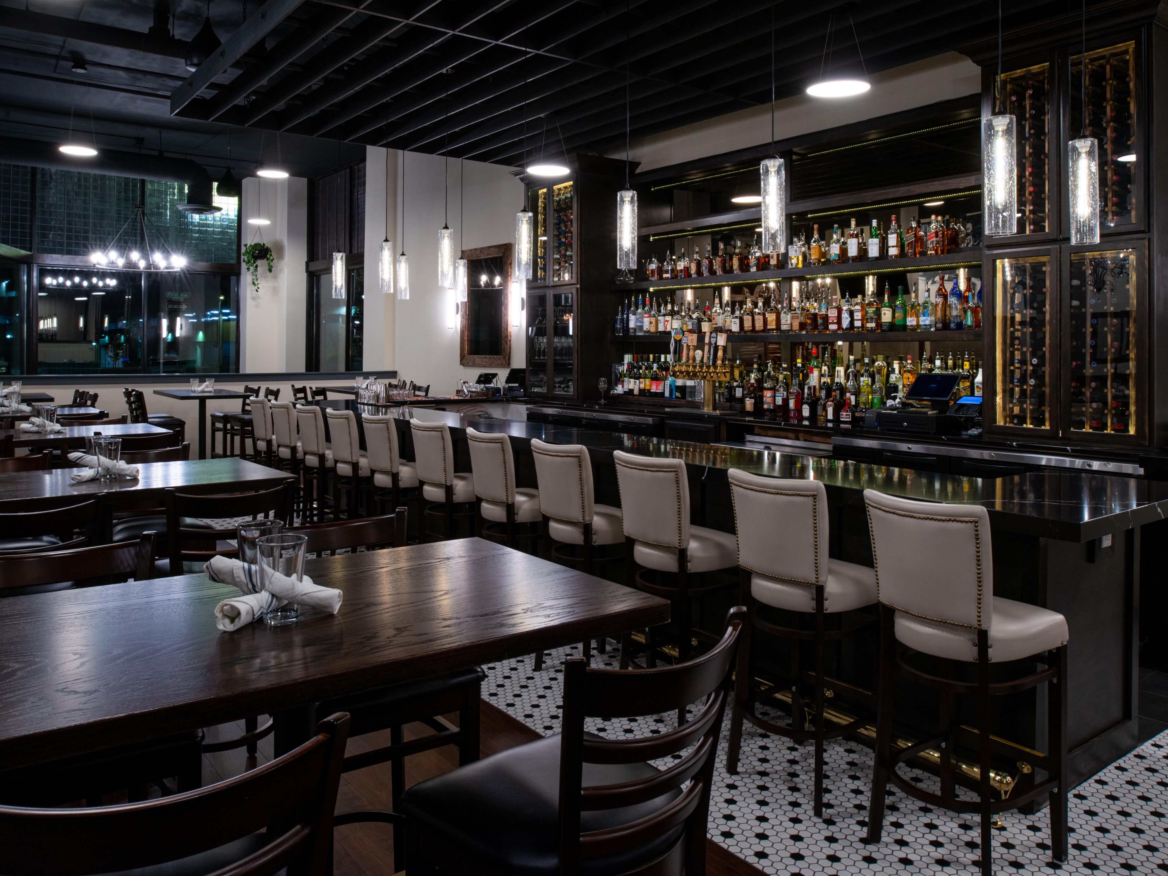 Sophisticated ambiance perfect for drinks and dining