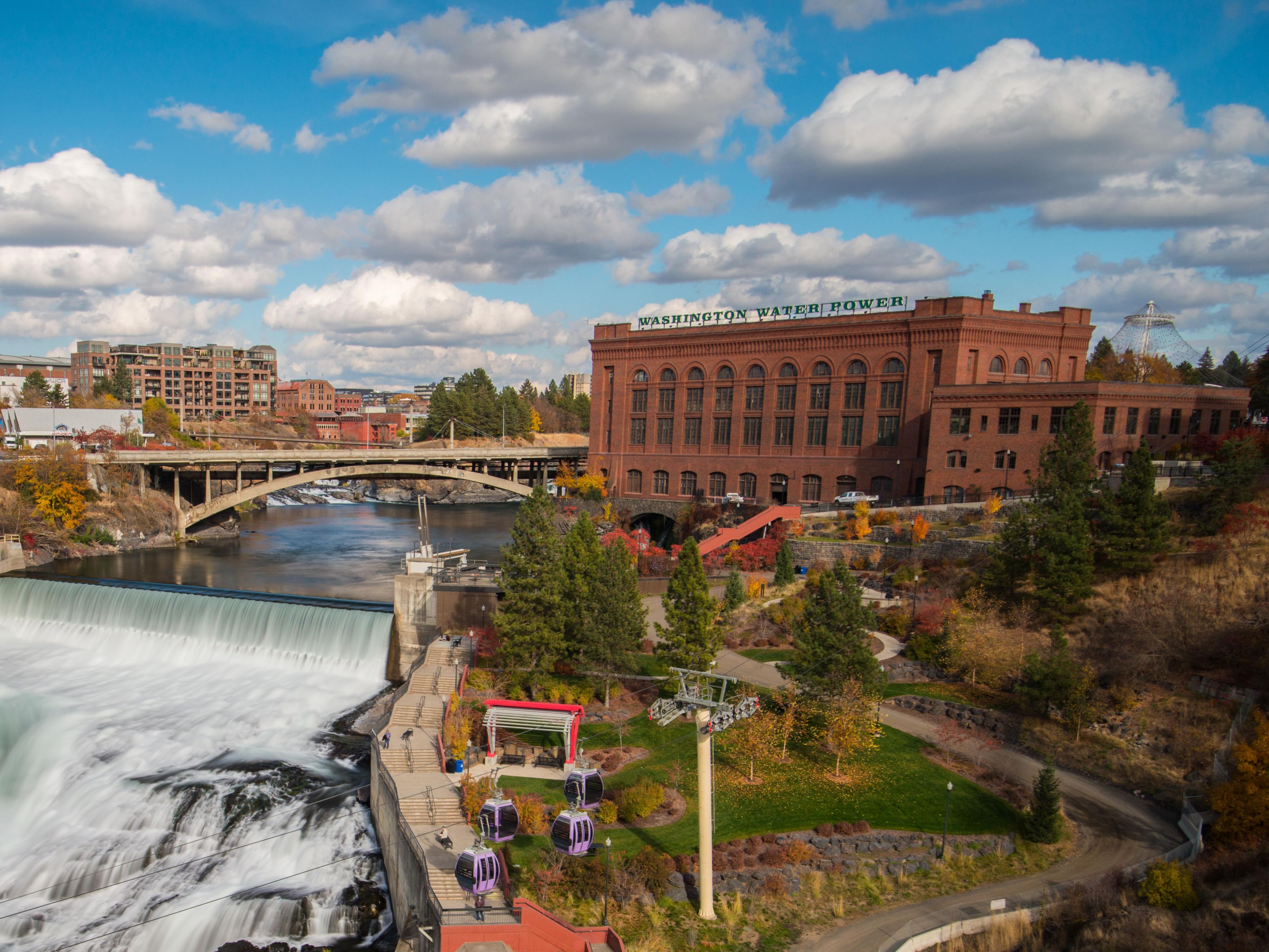 Take in the Spokane Falls in a river gondola and take it all in!