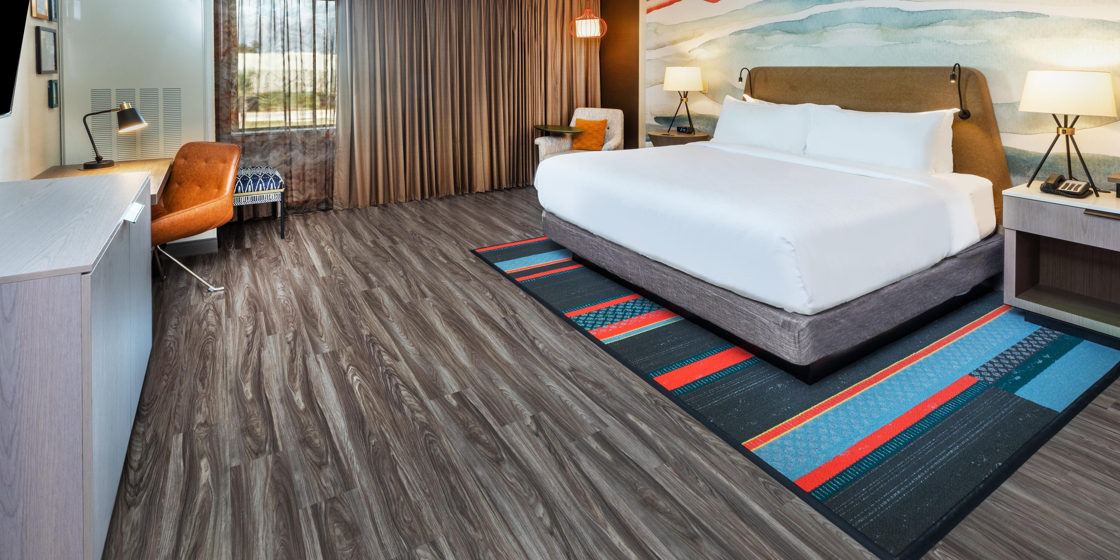 Spacious king premium room at Hotel Indigo Spring-Woodlands Area