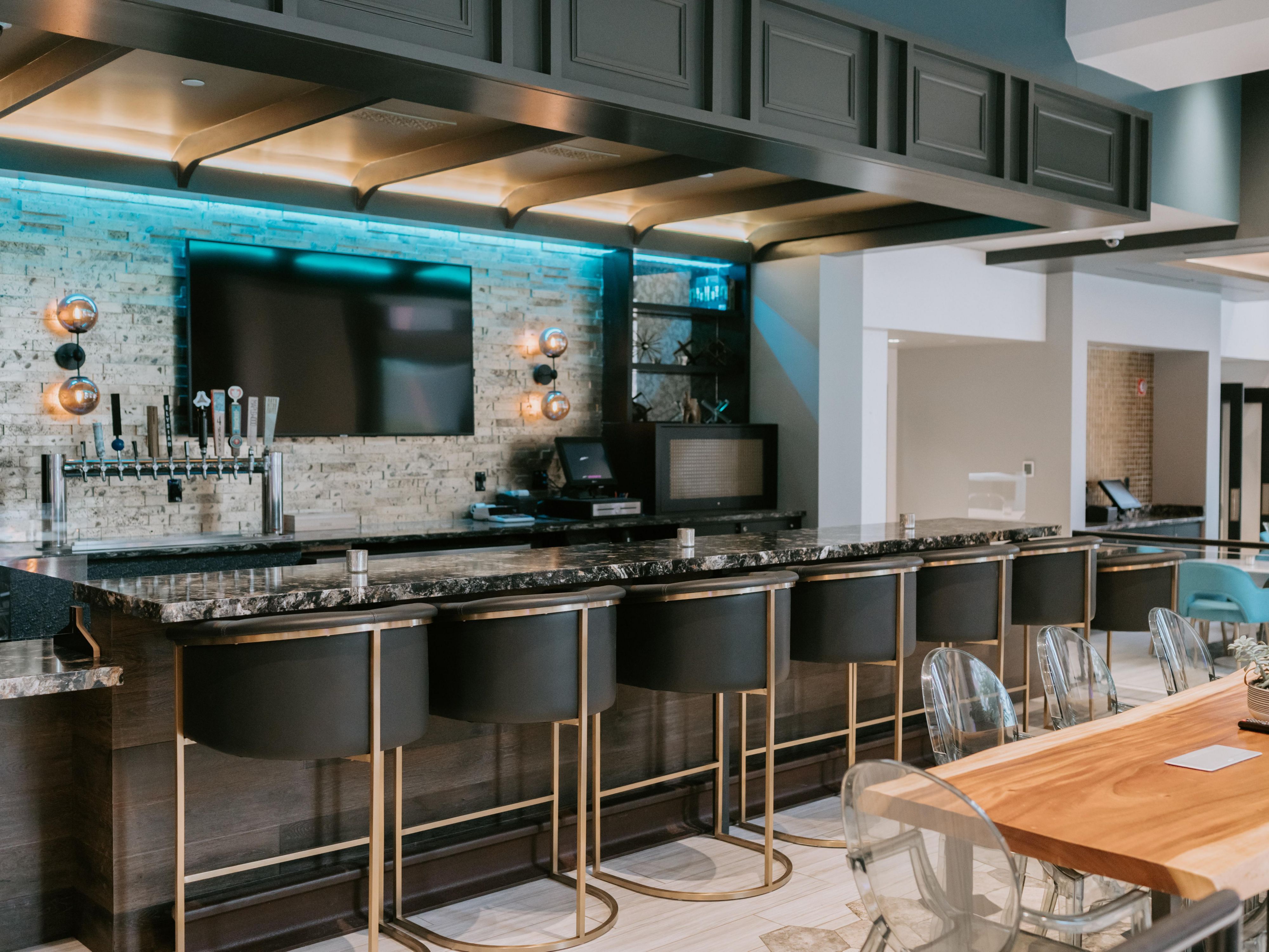 Enjoy a craft cocktail or local beer in our lobby bar