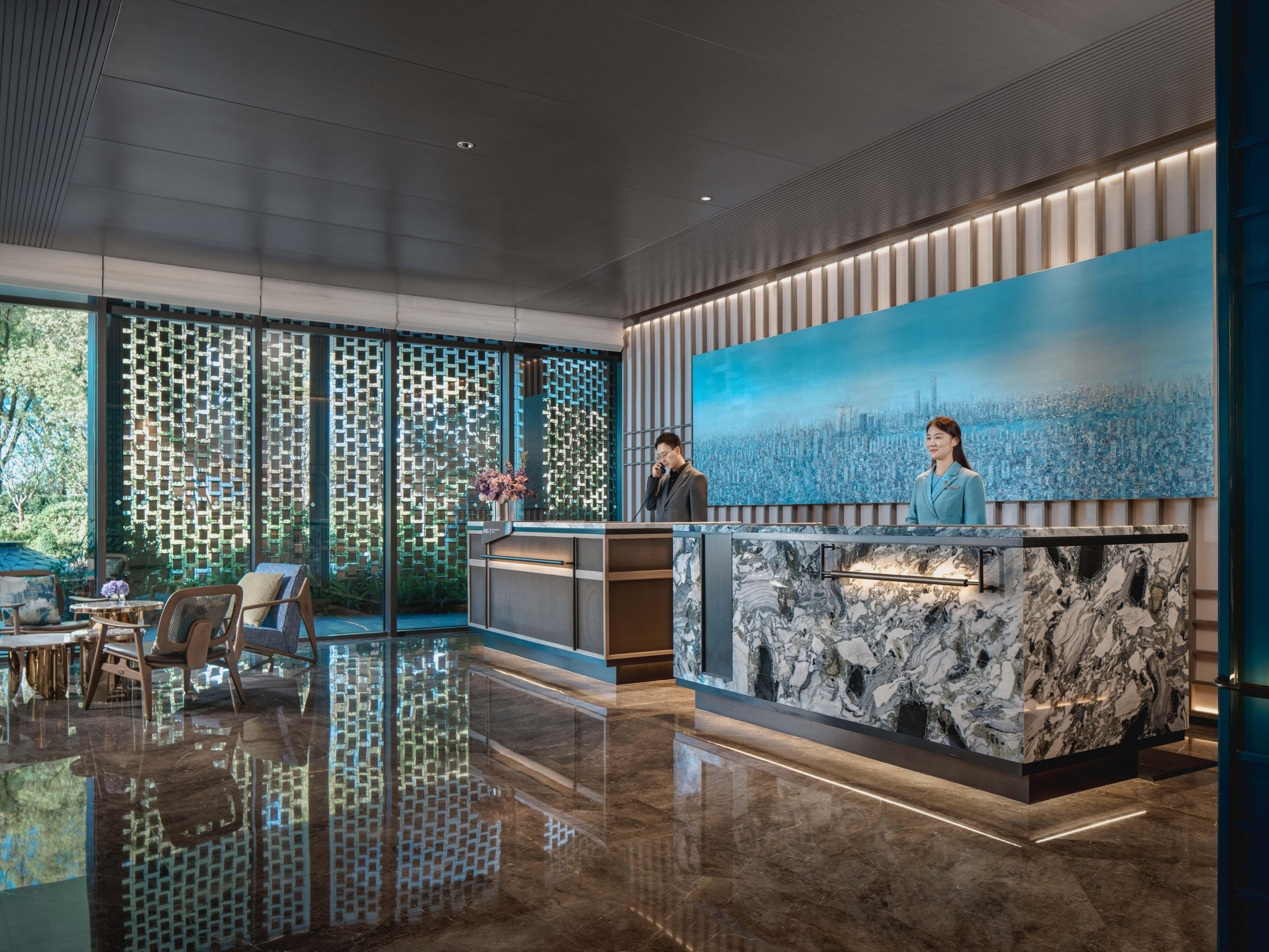  16/5000 Hotel Indigo Suzhou Jinji Lake-Reception area