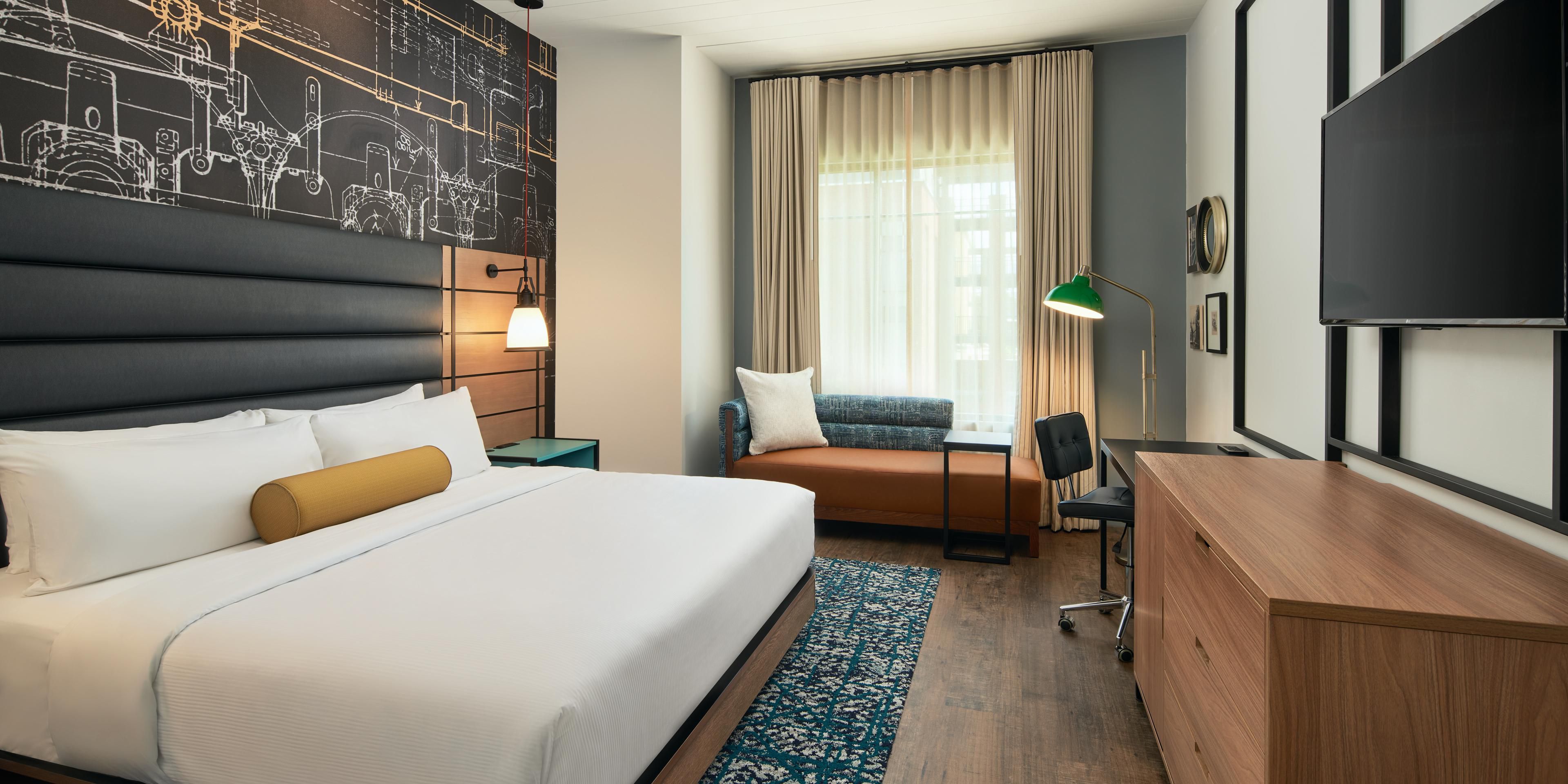 Your comfort is our first priority in our cozy, modern guest rooms
