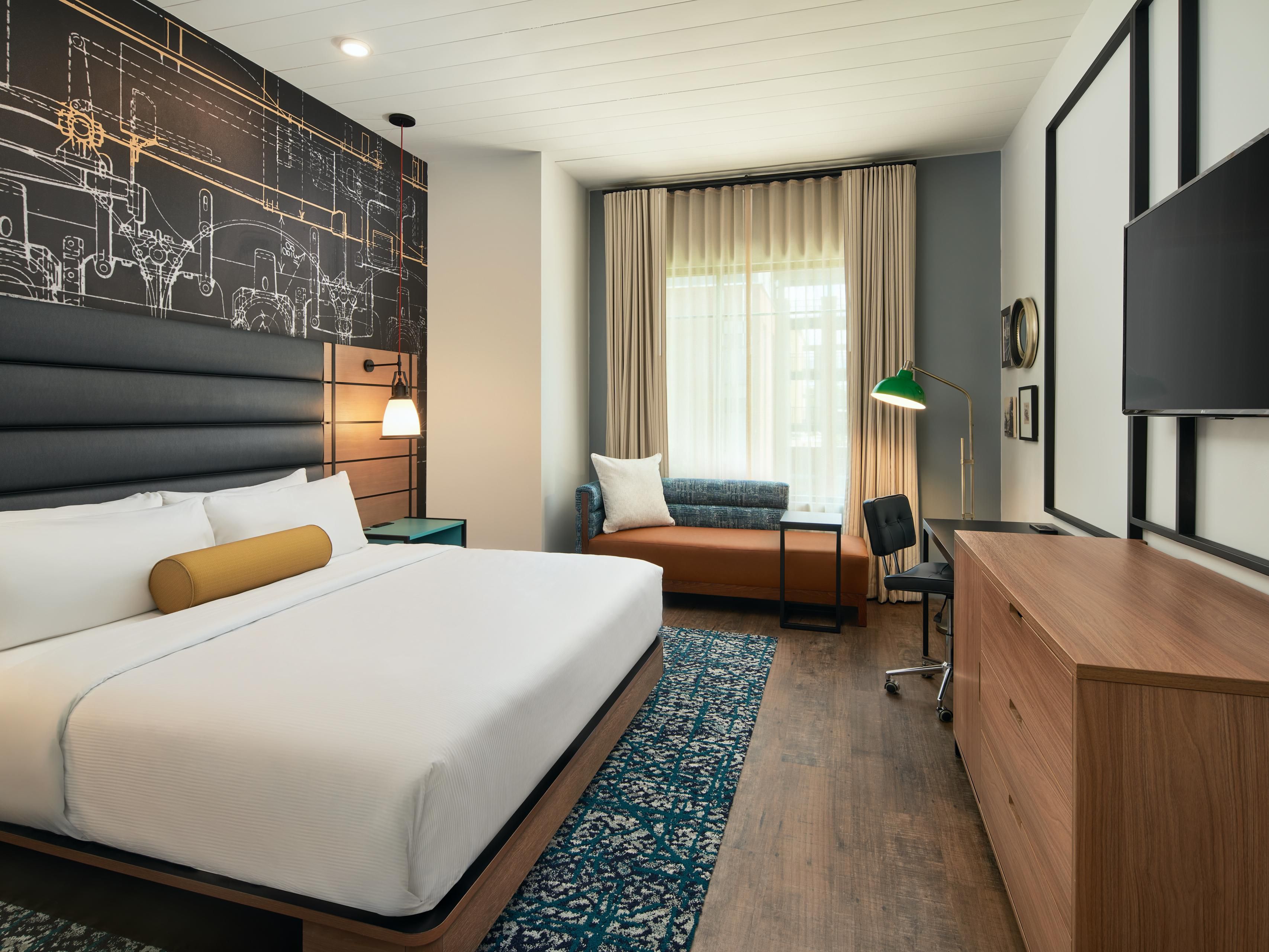 Make yourself at home in our guest rooms.