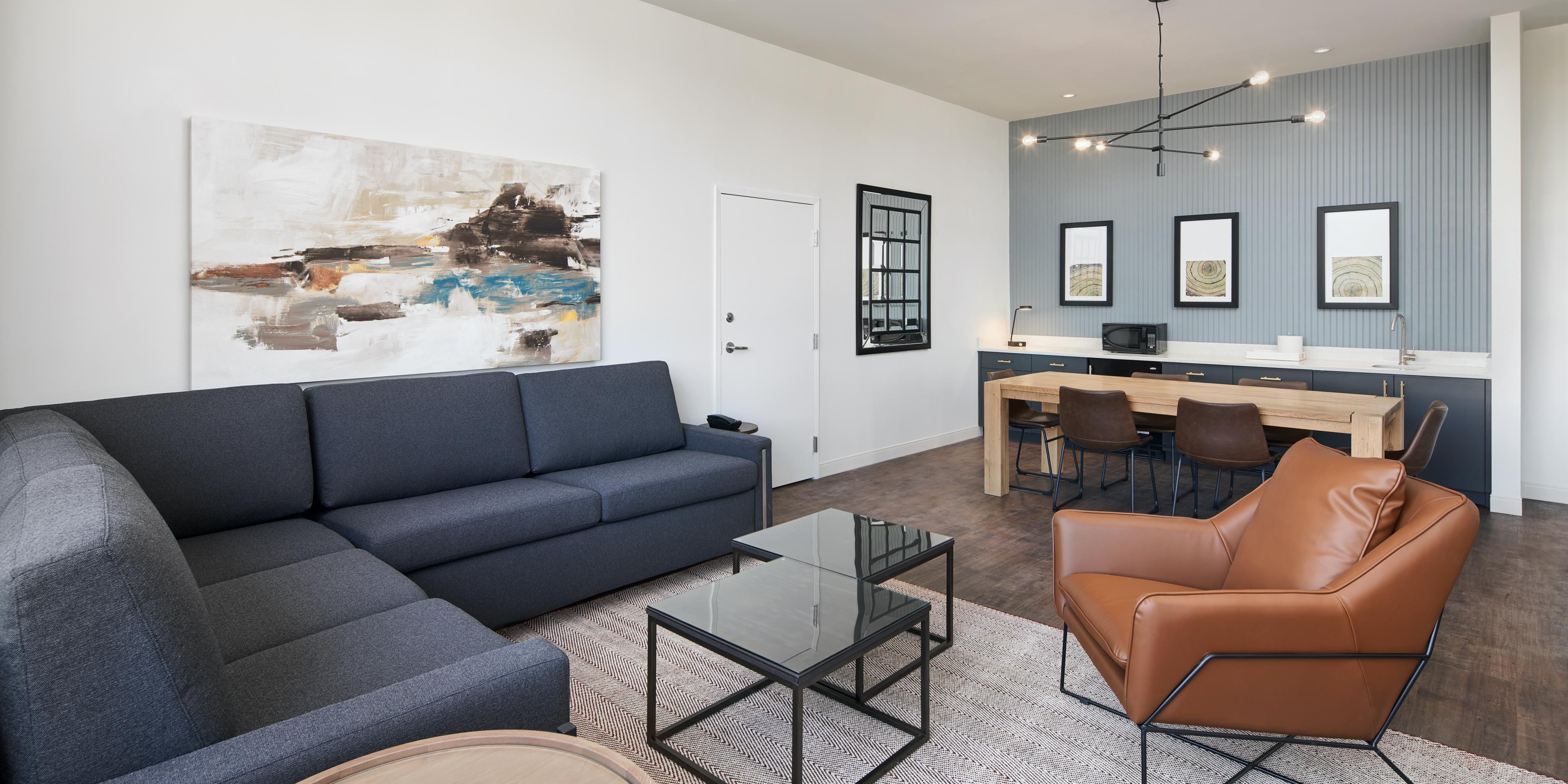 Presidential suite overlooking Tallahassee Collegetown.
