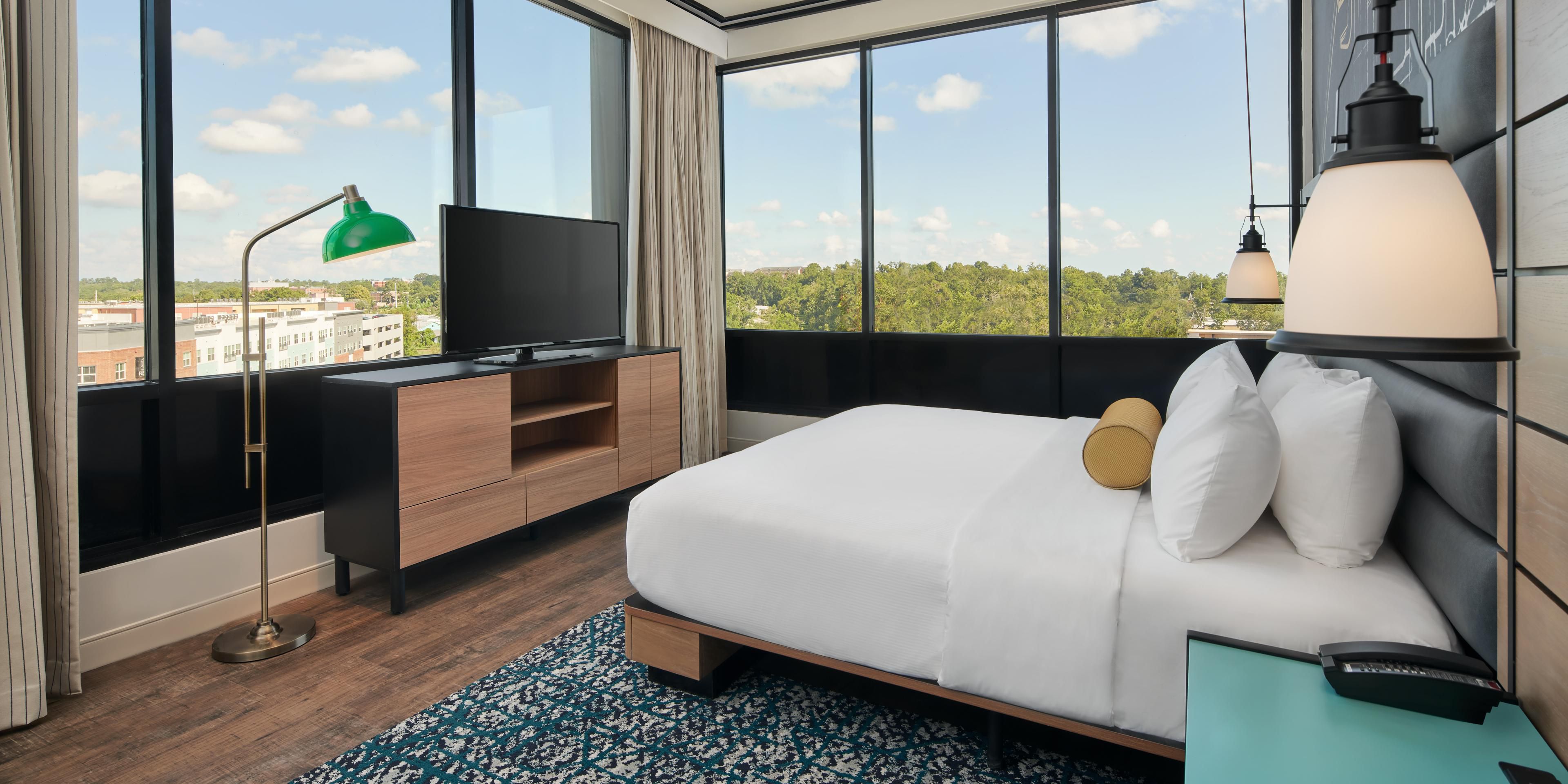Book our presidential suite and indulge in modern, styled luxury.