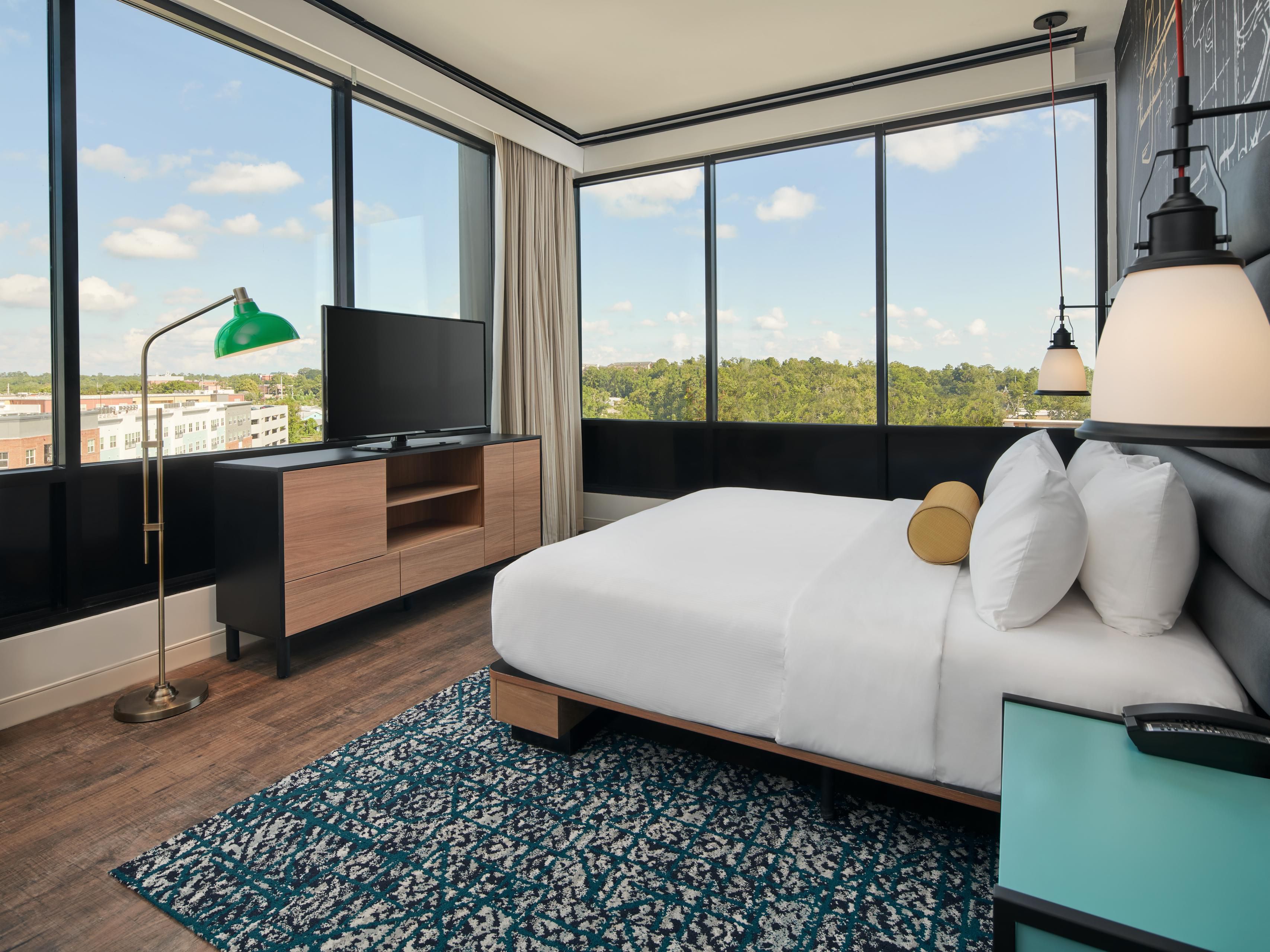 Book our presidential suite and indulge in modern, styled luxury.