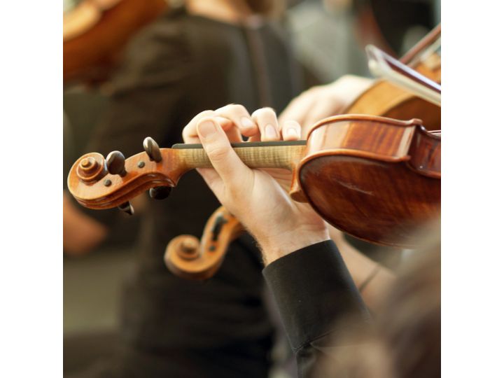 Person playing violin