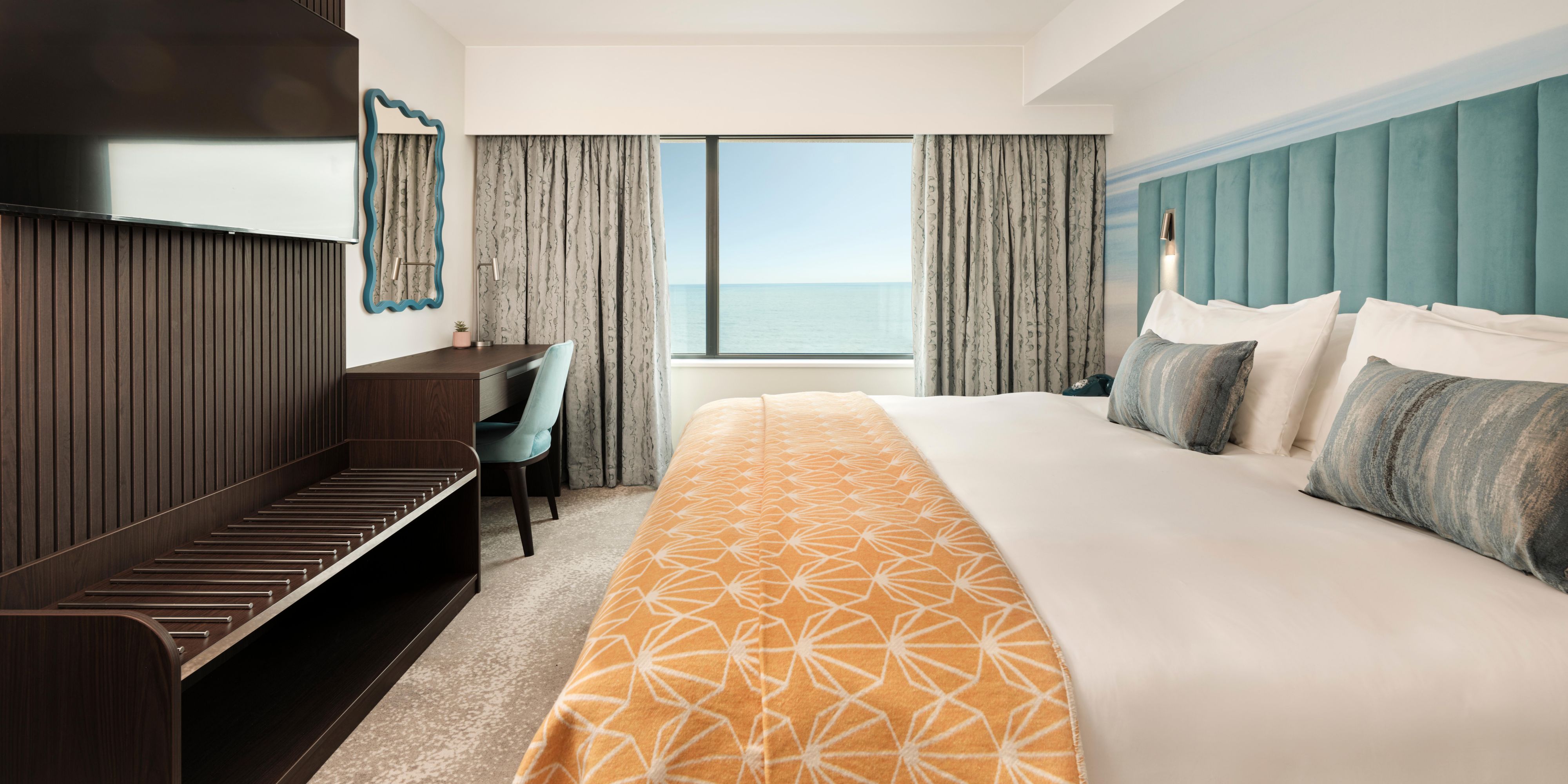 Relax in comfort with Torquay's coastline just beyond your window.