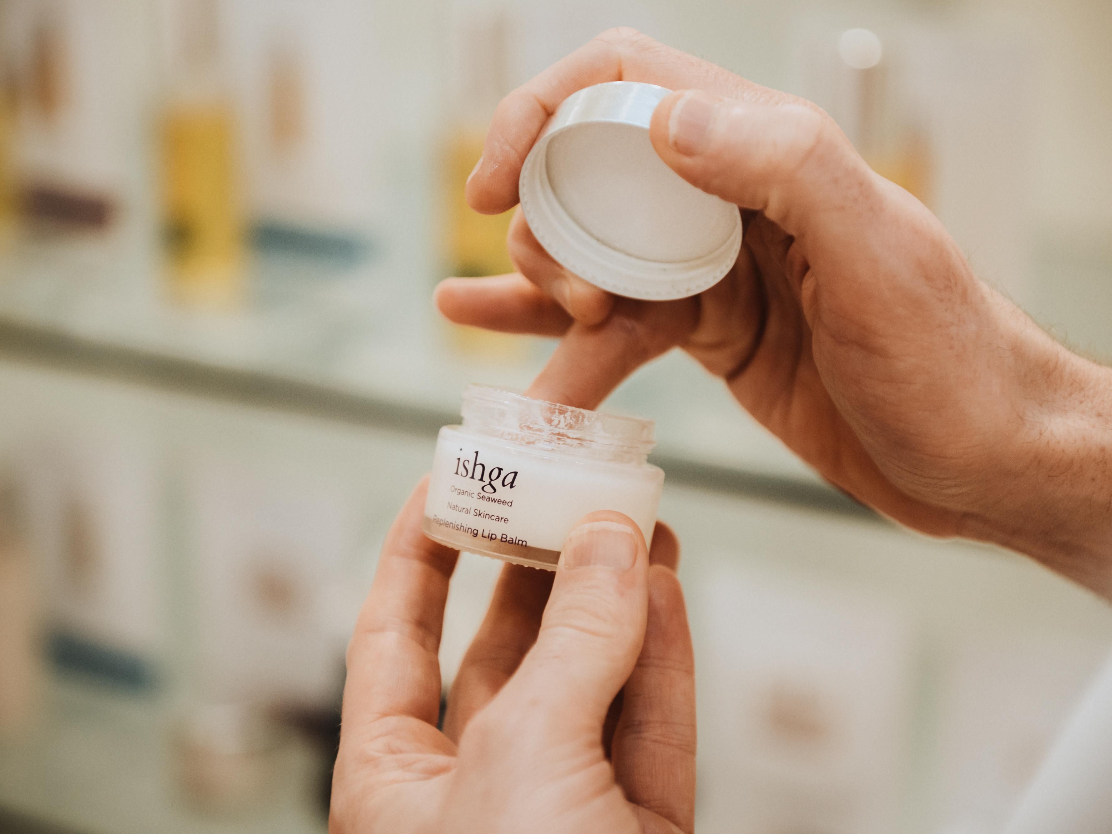 Luxury spa treatment with nourishing skincare products
