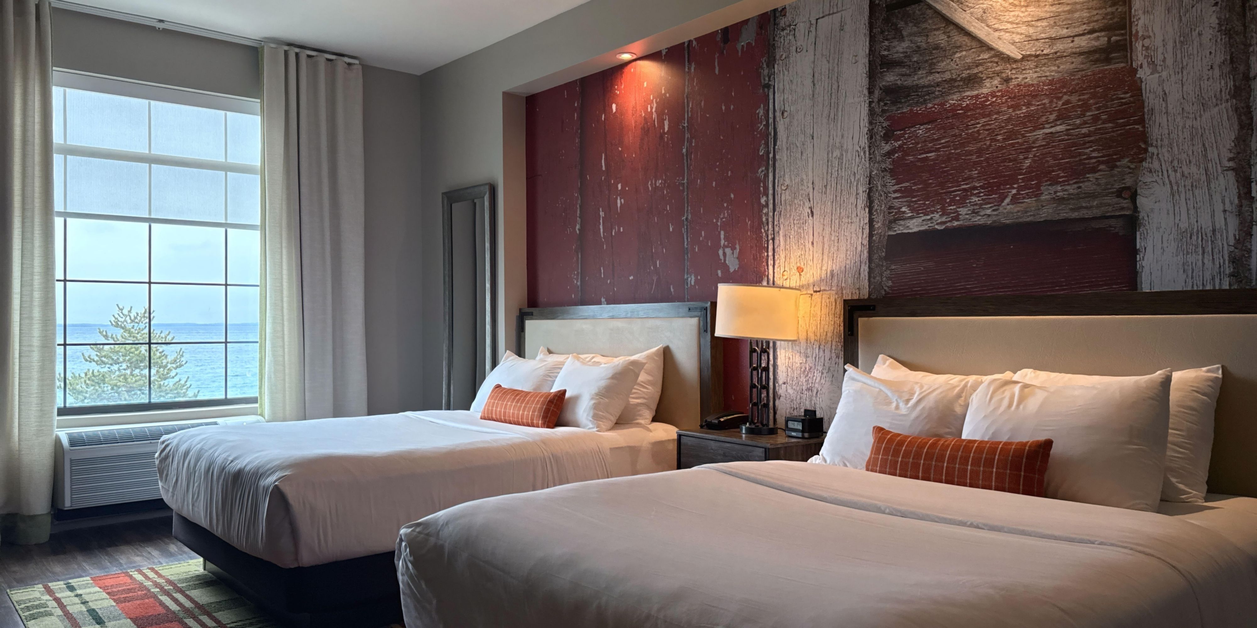 Two Queen Beds with Bay View