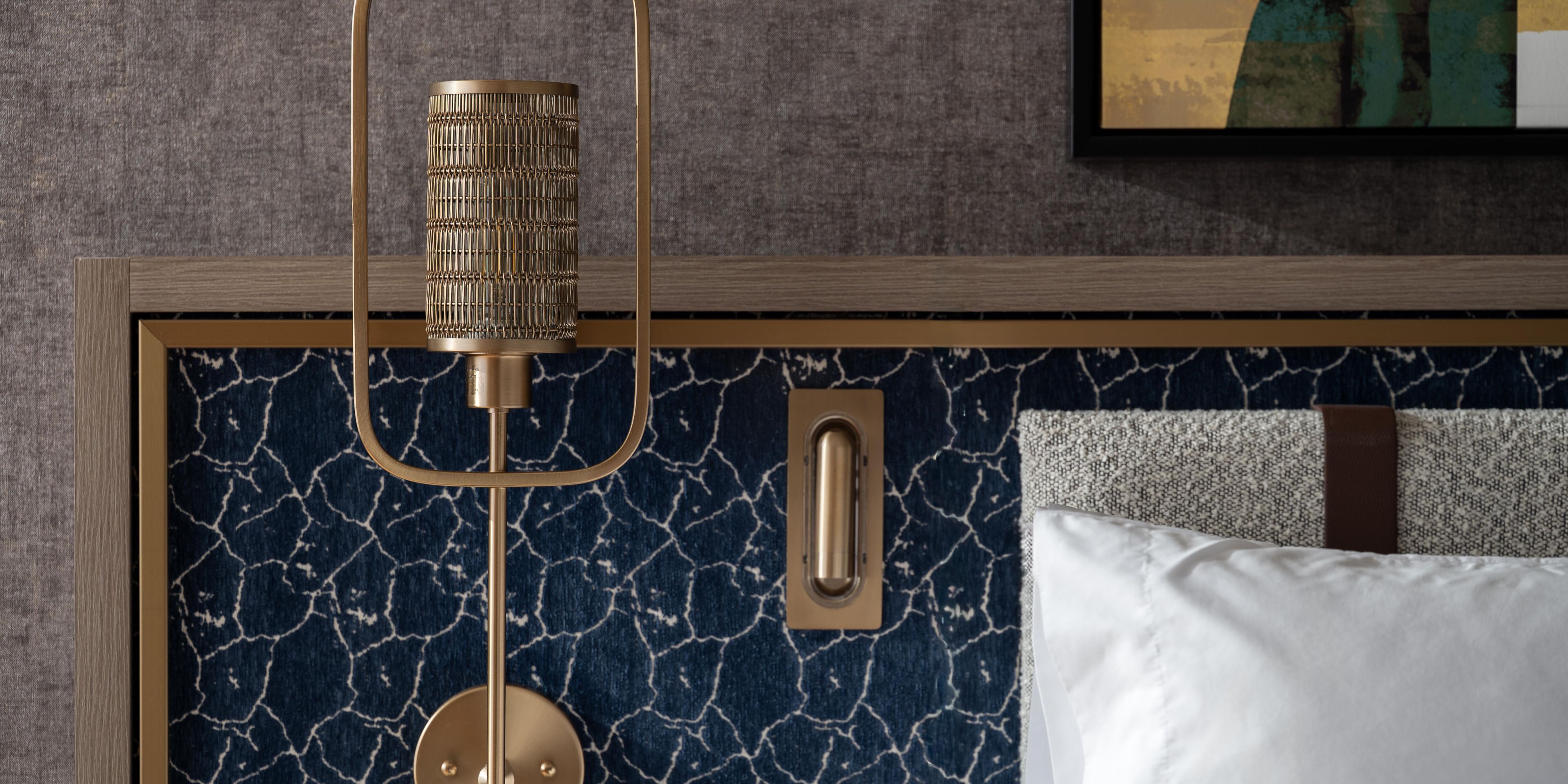 Make the atmosphere cozy with our bedside sconce lights.