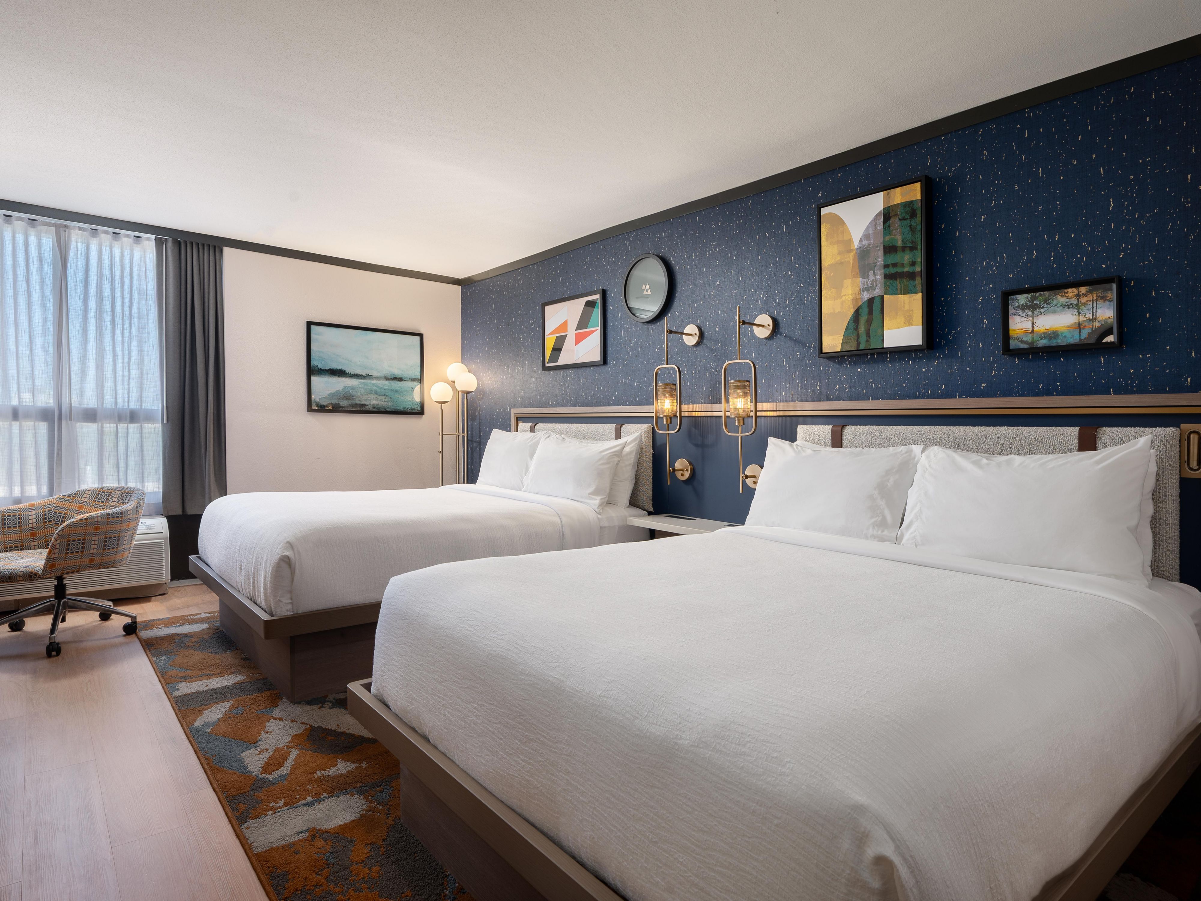 A bright Troy guestroom infused with local character and charm.