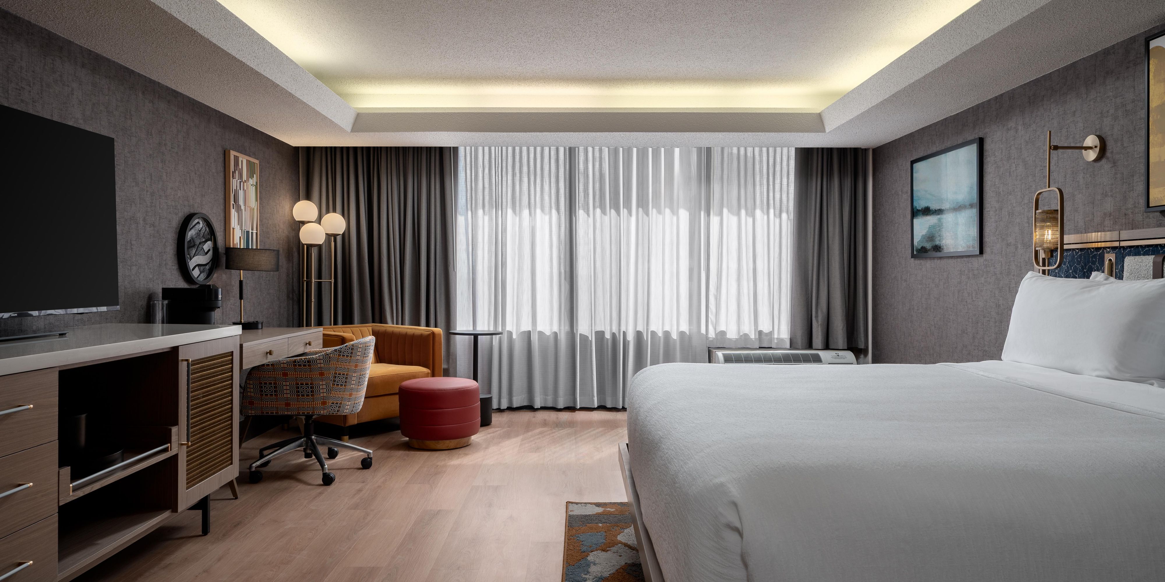Enjoy the view in one of our spacious king bedrooms.