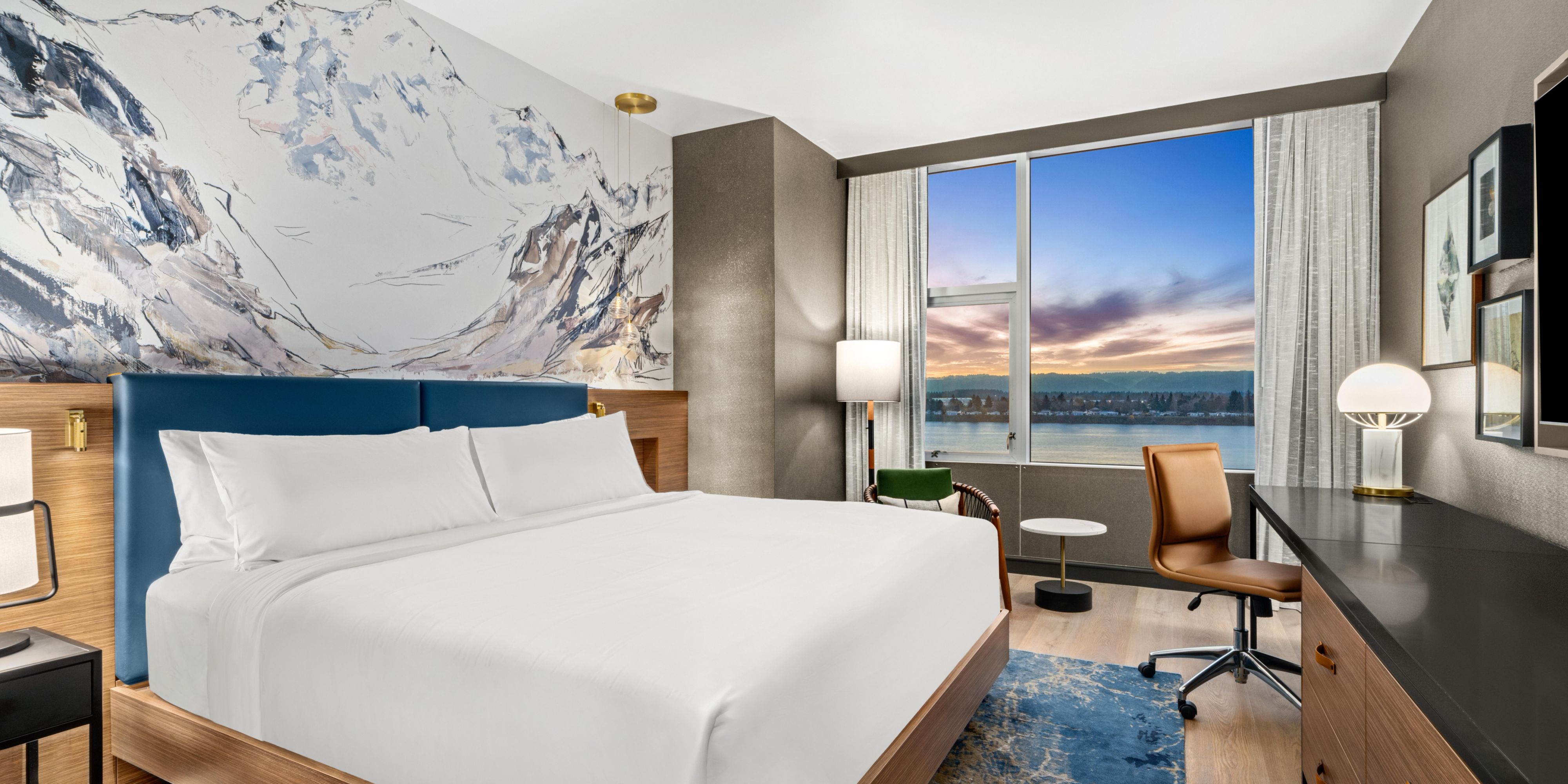For extra space, book our comfortable king guest room with a view.
