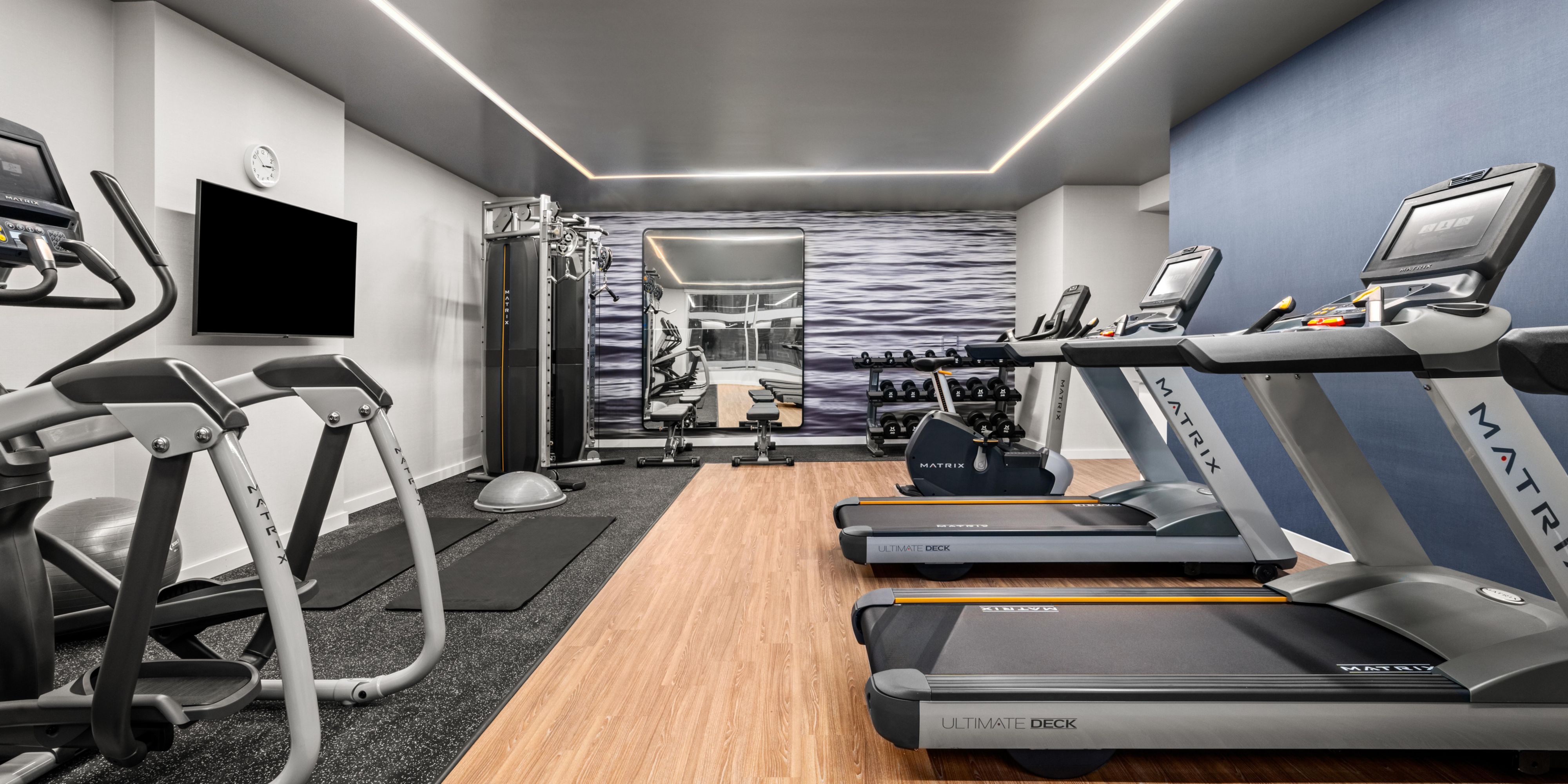 Continue your workout regimen in our Fitness Center