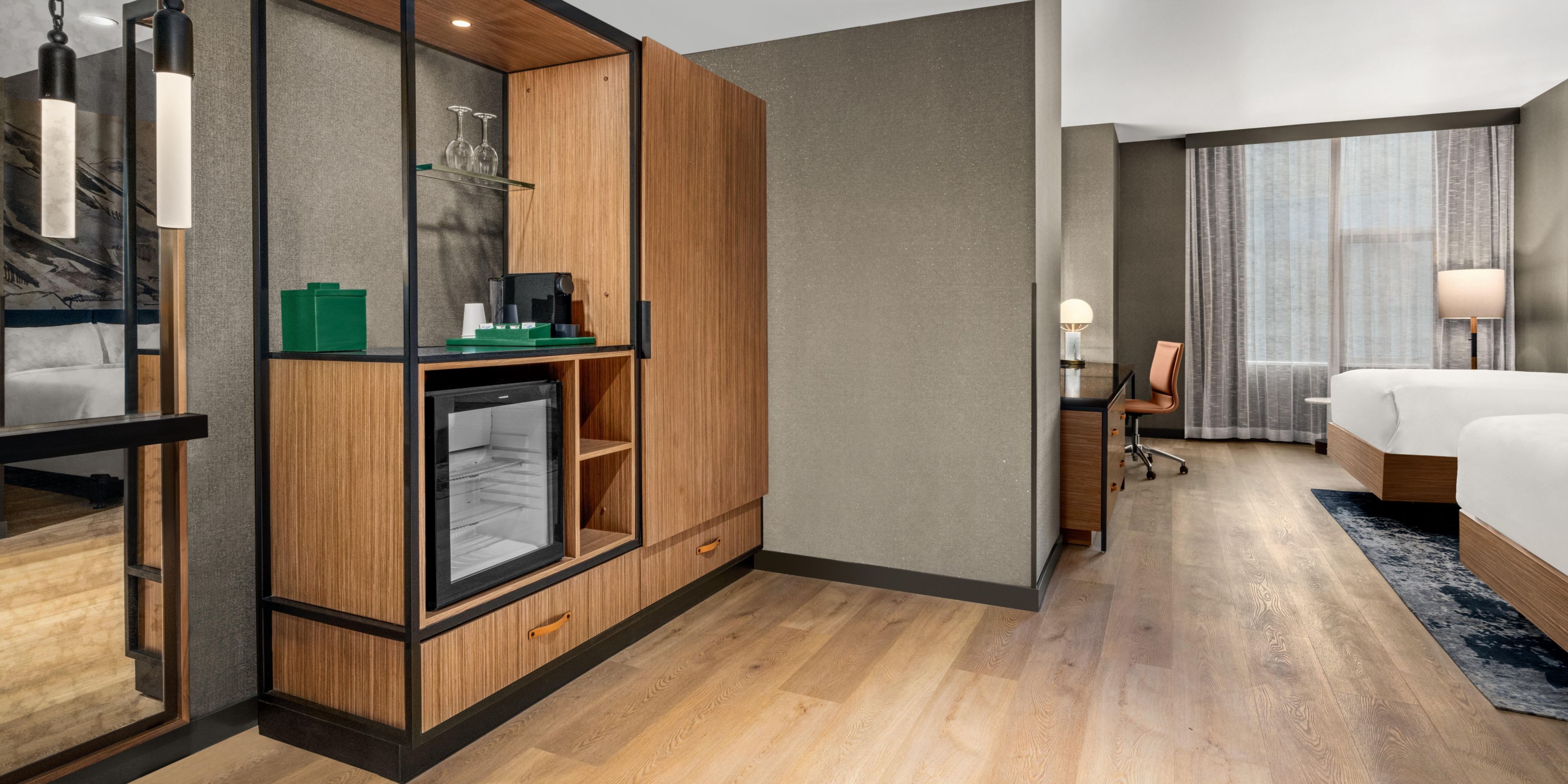 Relax in our two queen rooms with ADA amenities and ample space.