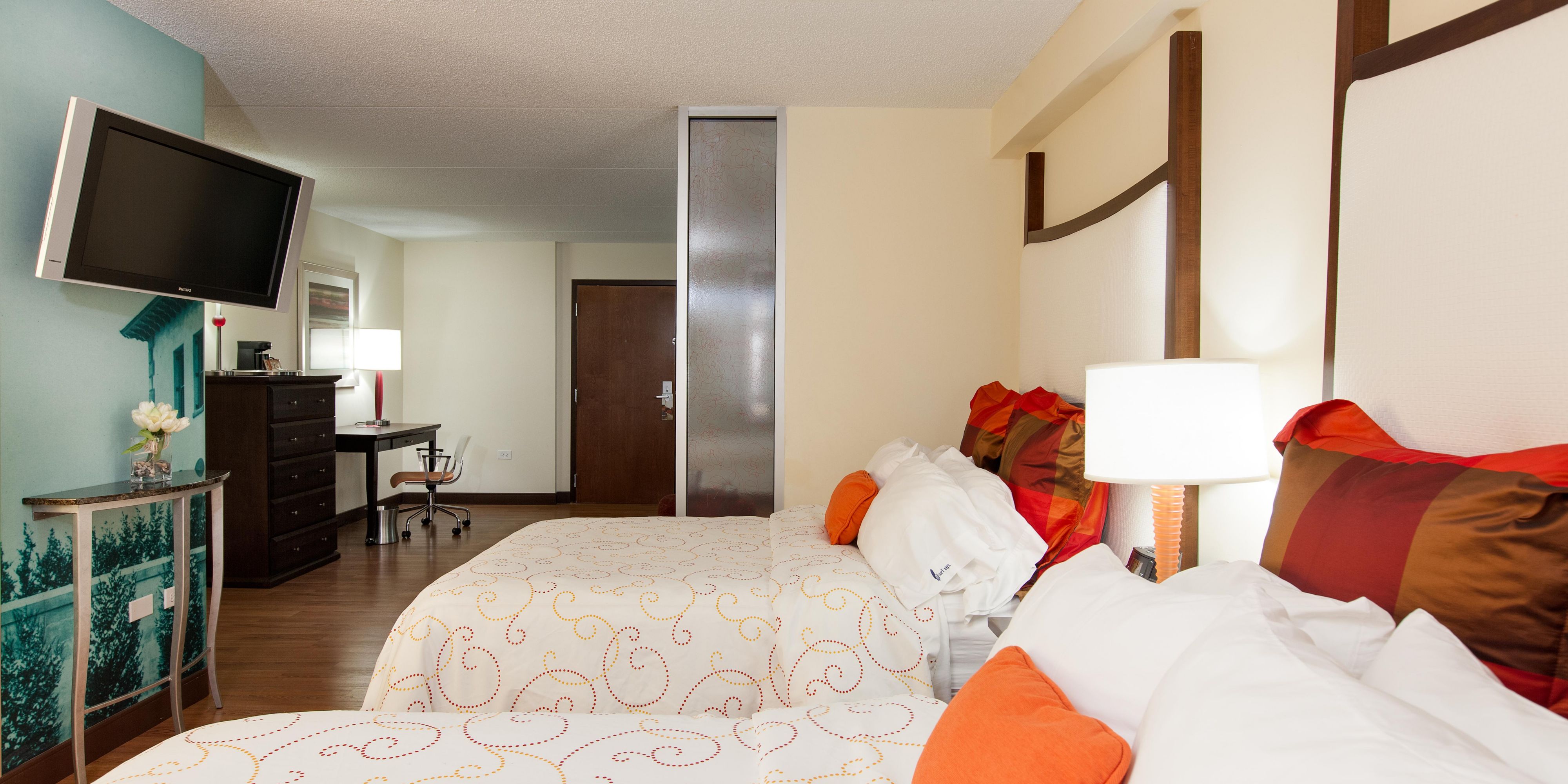 Two Double Beds With Sleeper Sofa