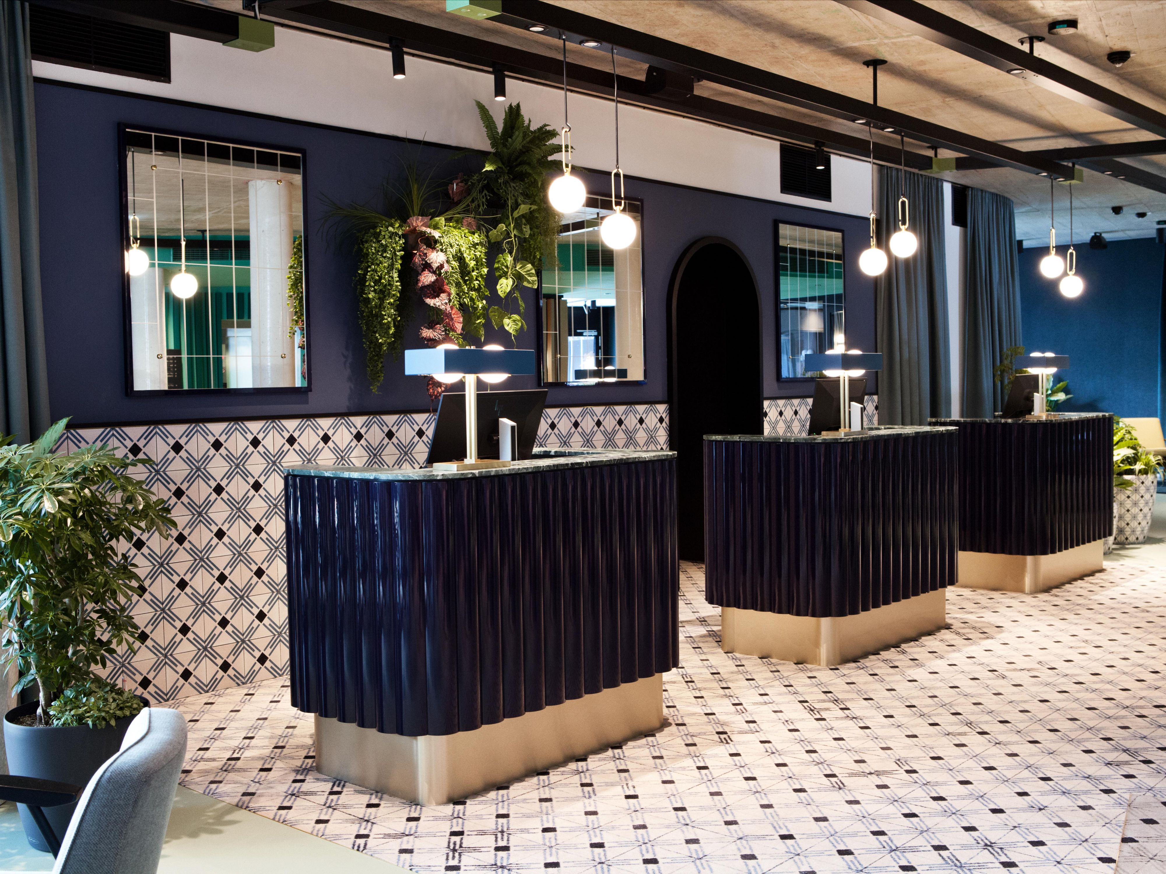 Welcome Desks at the Reception area