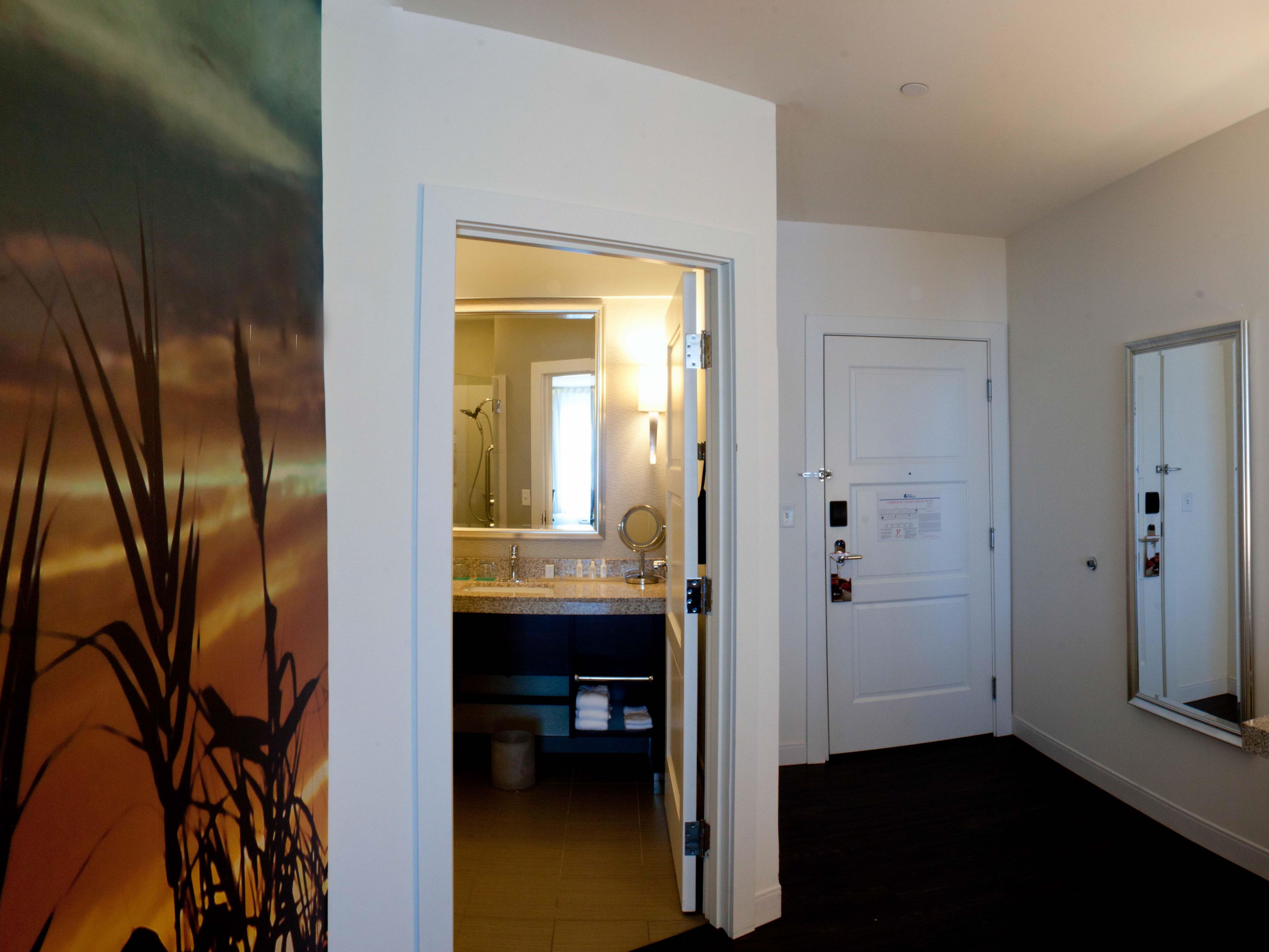 Entryway to Guest Room and Bathroom