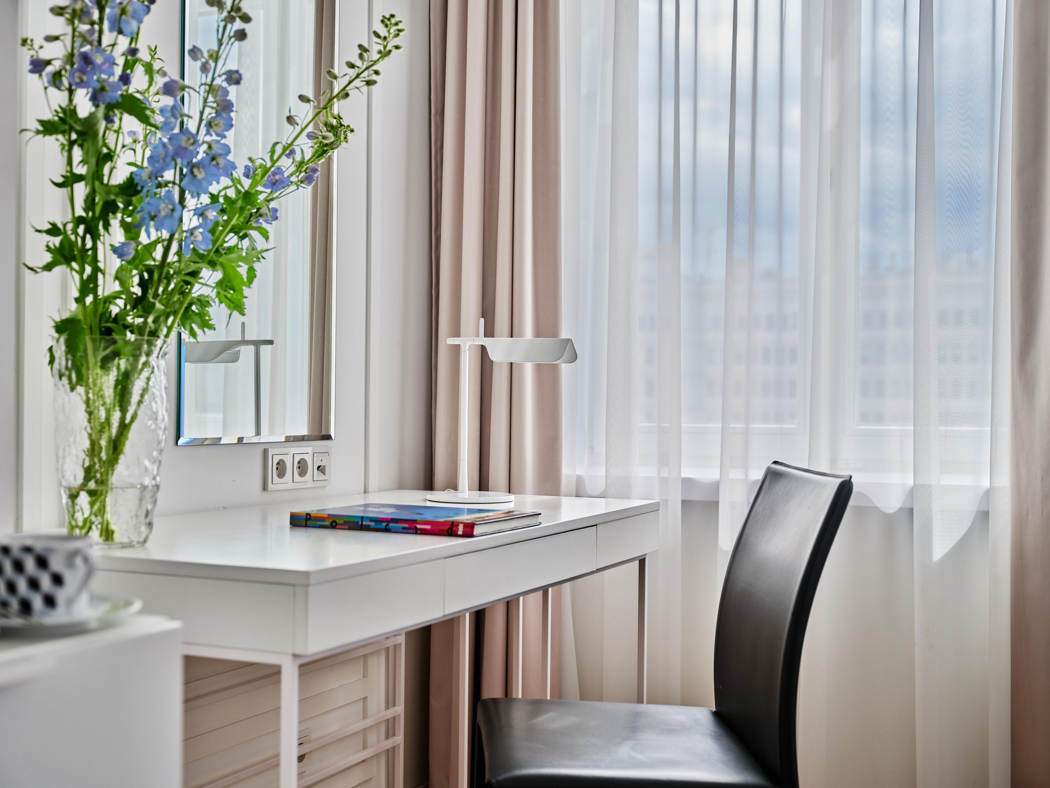 A work space with access to daylight. 