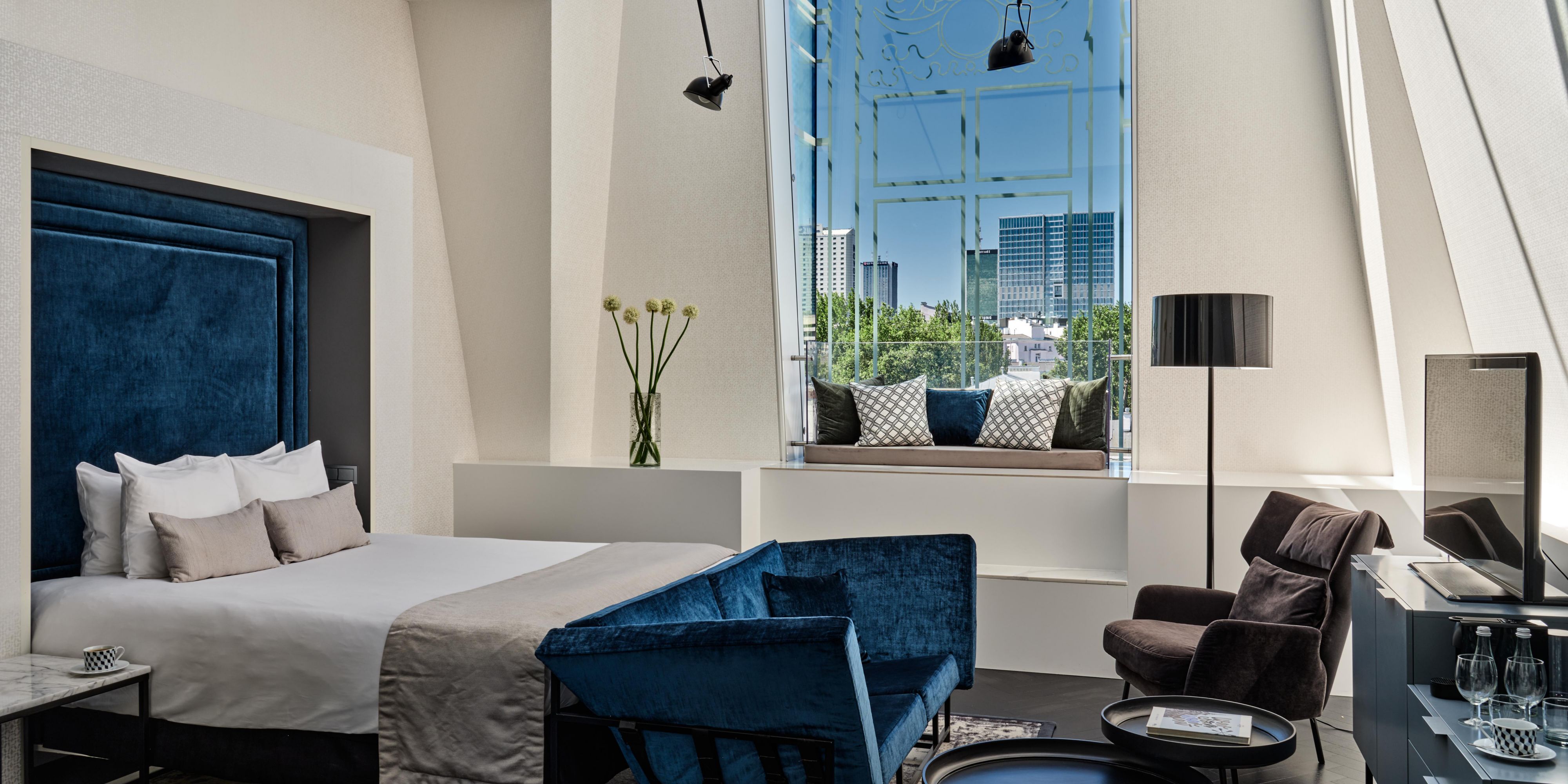 Unwind on a stylish sofa or armchair and enjoy the boutique space.