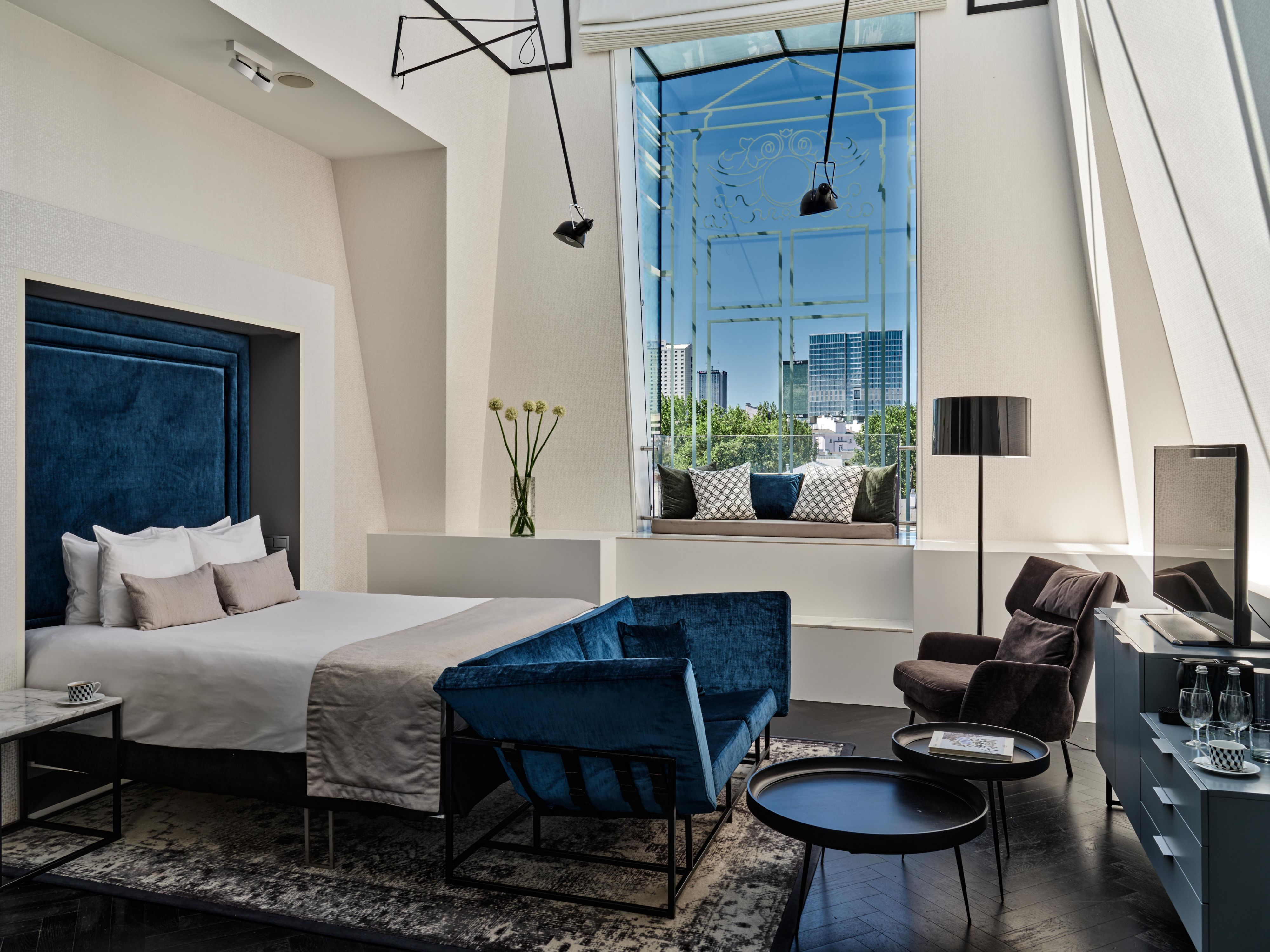 Unwind on a stylish sofa or armchair and enjoy the boutique space.