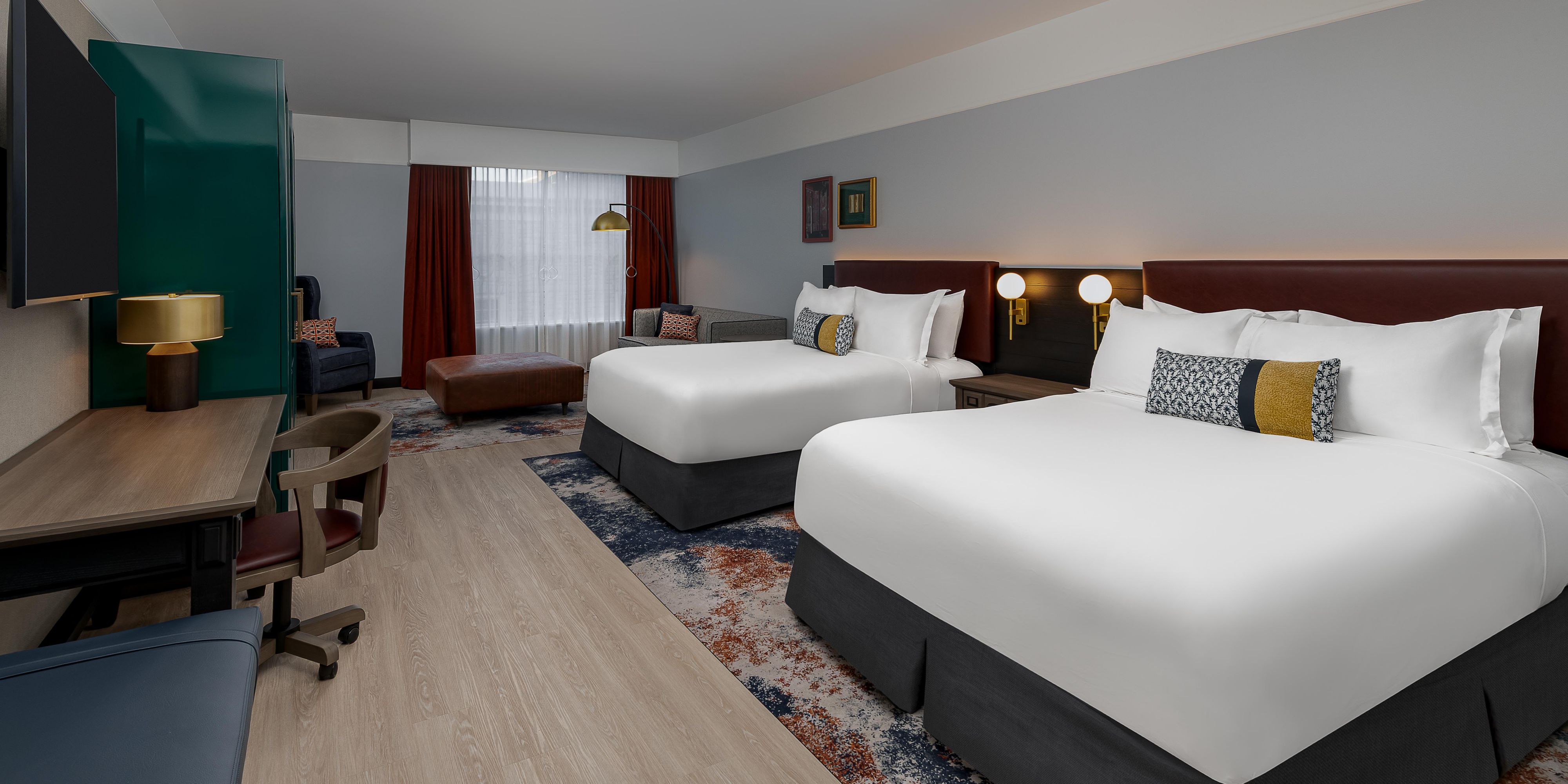 ADA mobility accessible rooms designed for wheelchair access. 