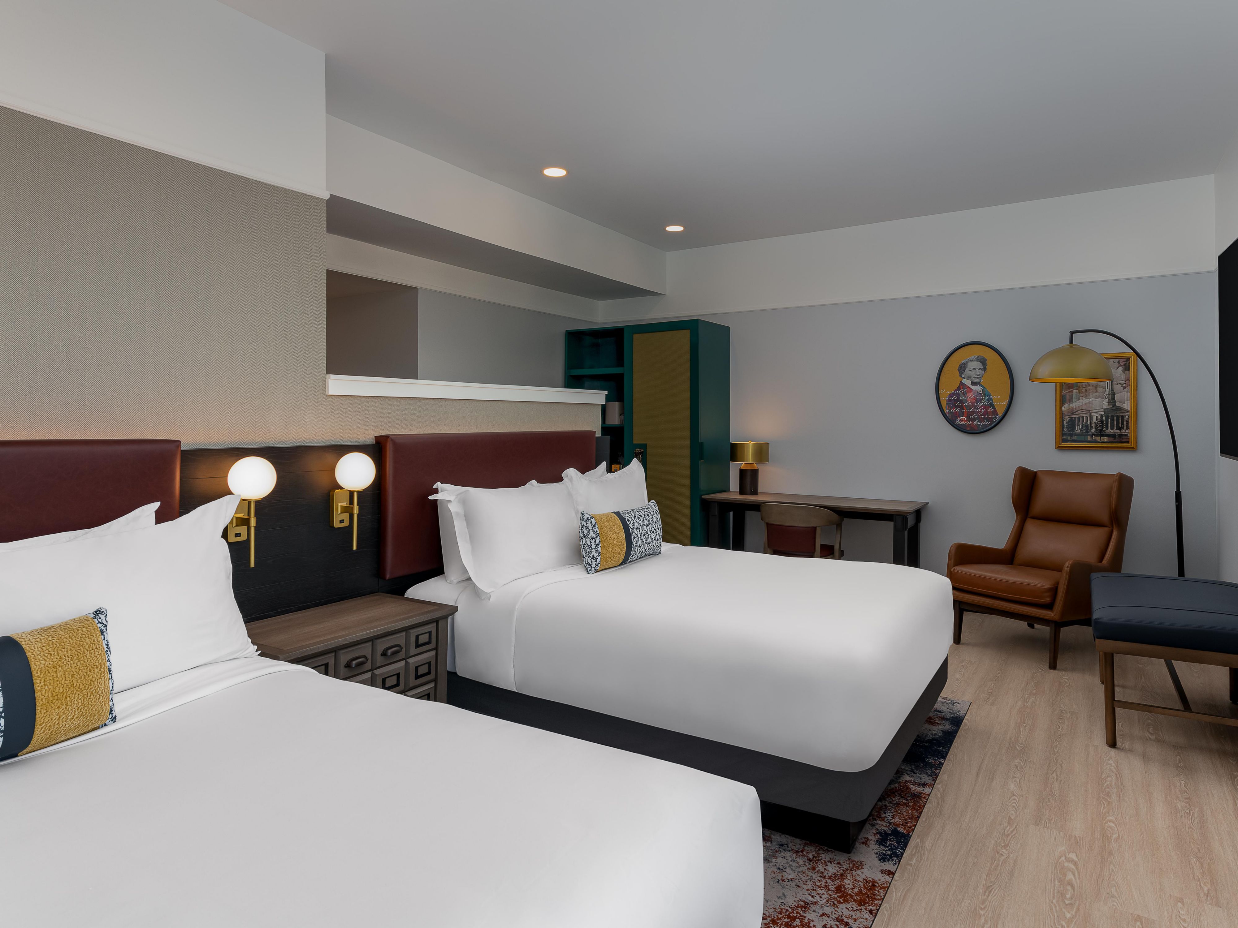 Indulge yourself in our new, warm and welcoming guest rooms.