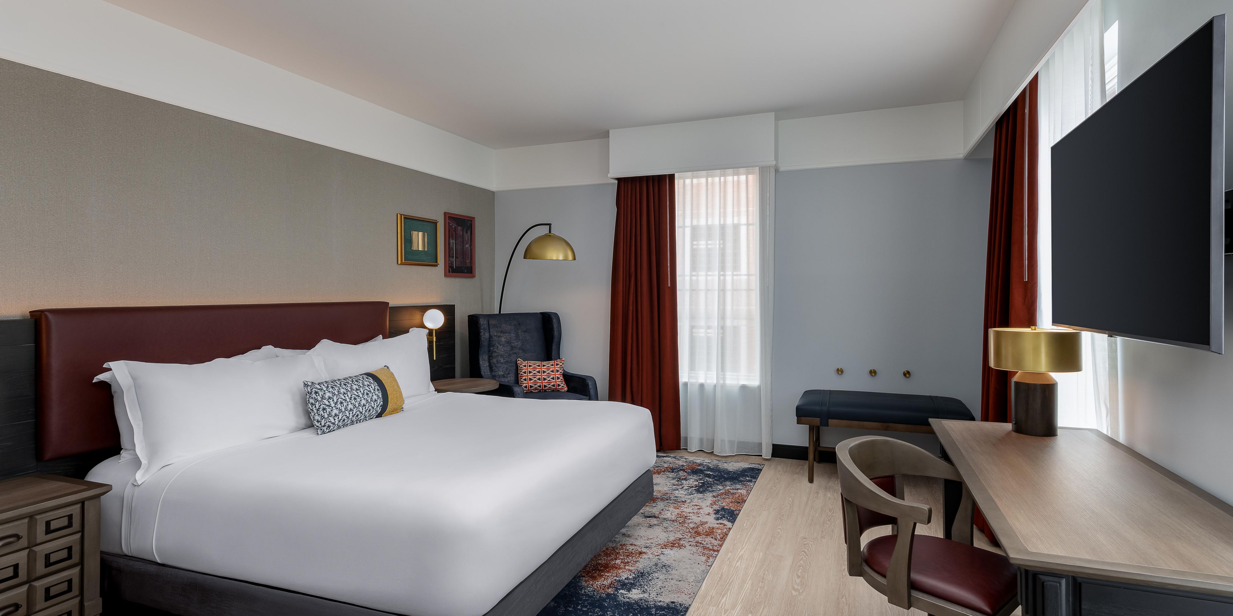 Enjoy stunning views from our corner room from every angle