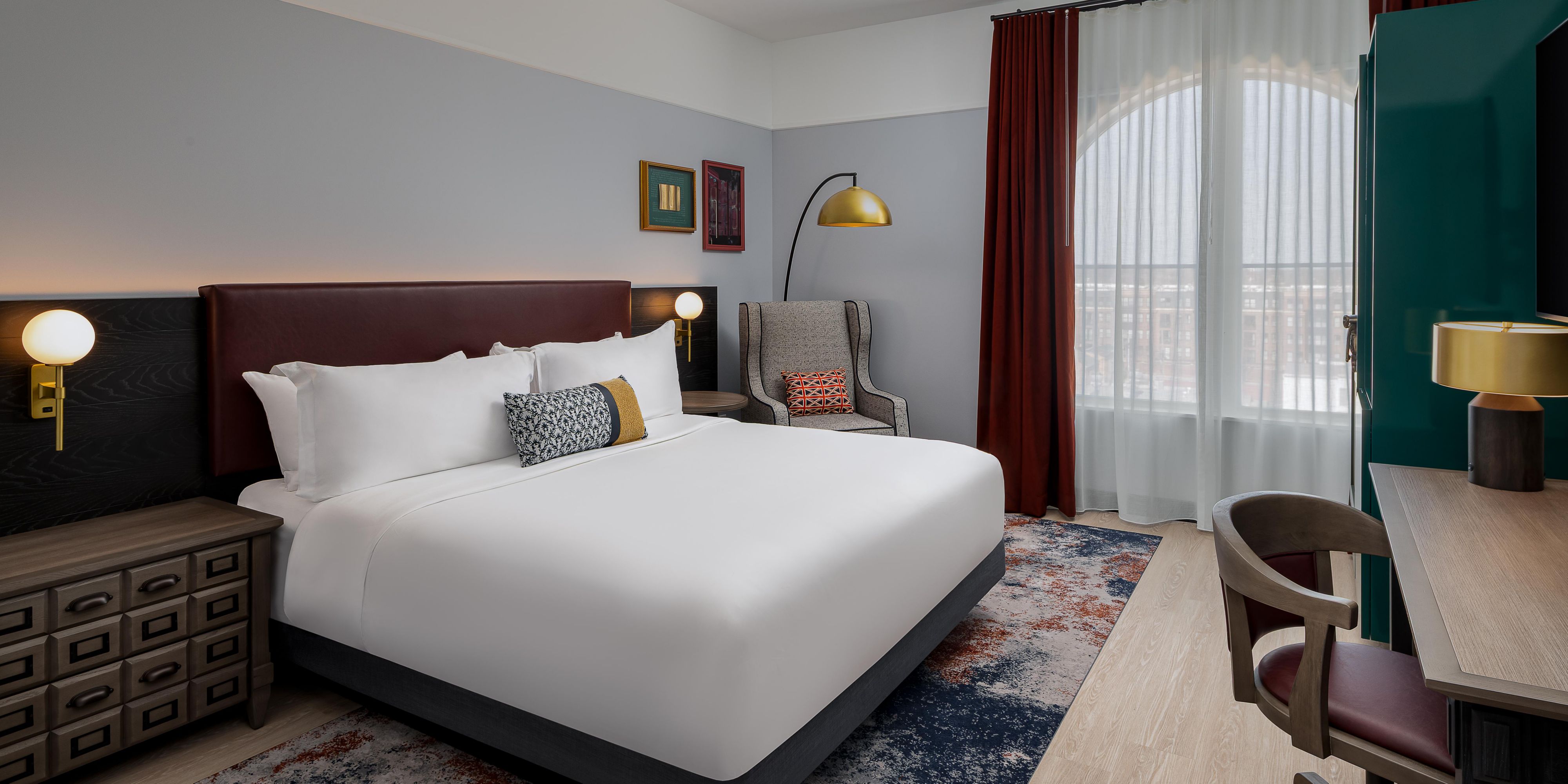 Settle into soft pillows and fresh linens for a restful night.