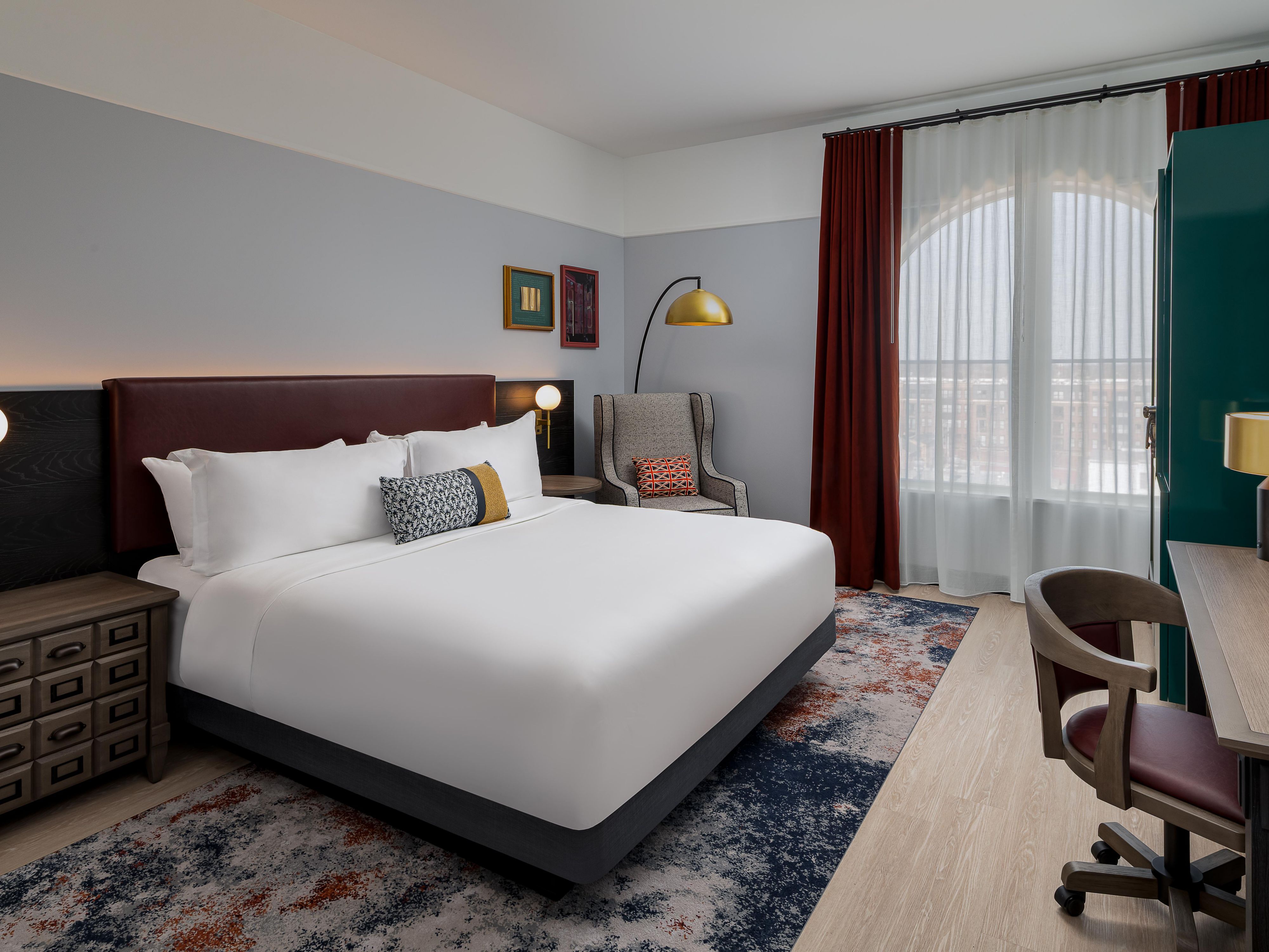 Settle into soft pillows and fresh linens for a restful night.