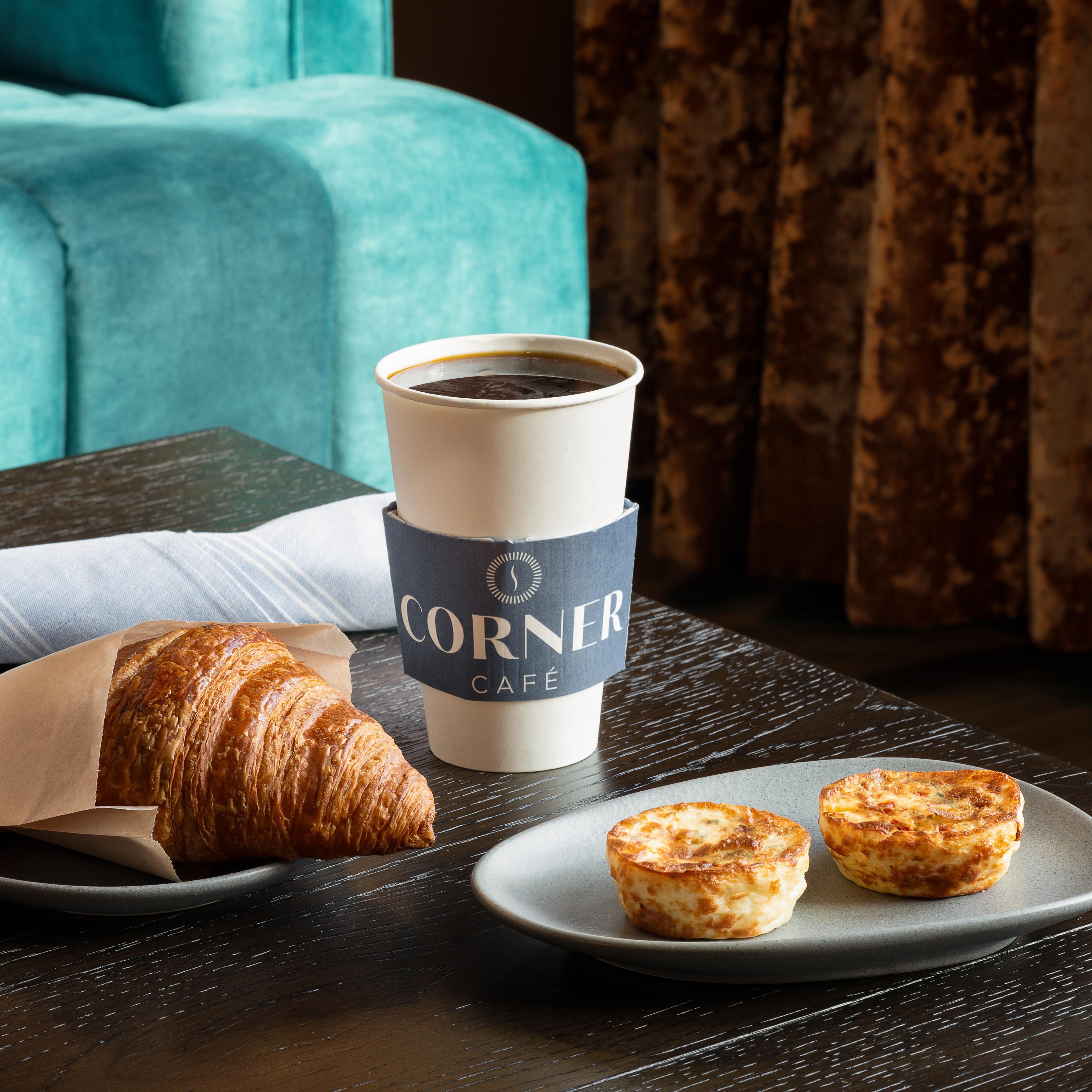 Grab a quick and convenient breakfast from the Corner Cafe