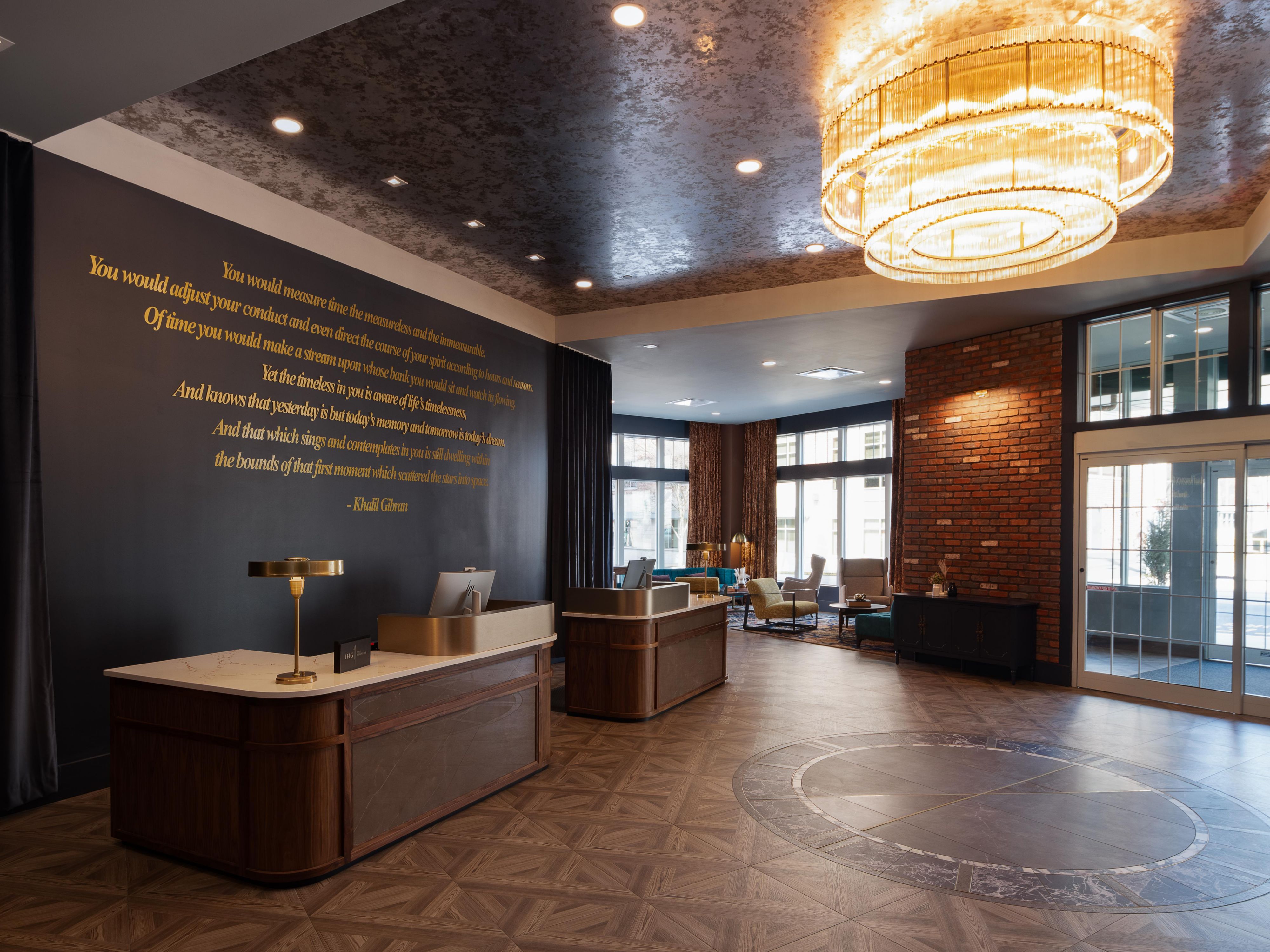 Relax in the hotel lobby with complimentary Wi-Fi.