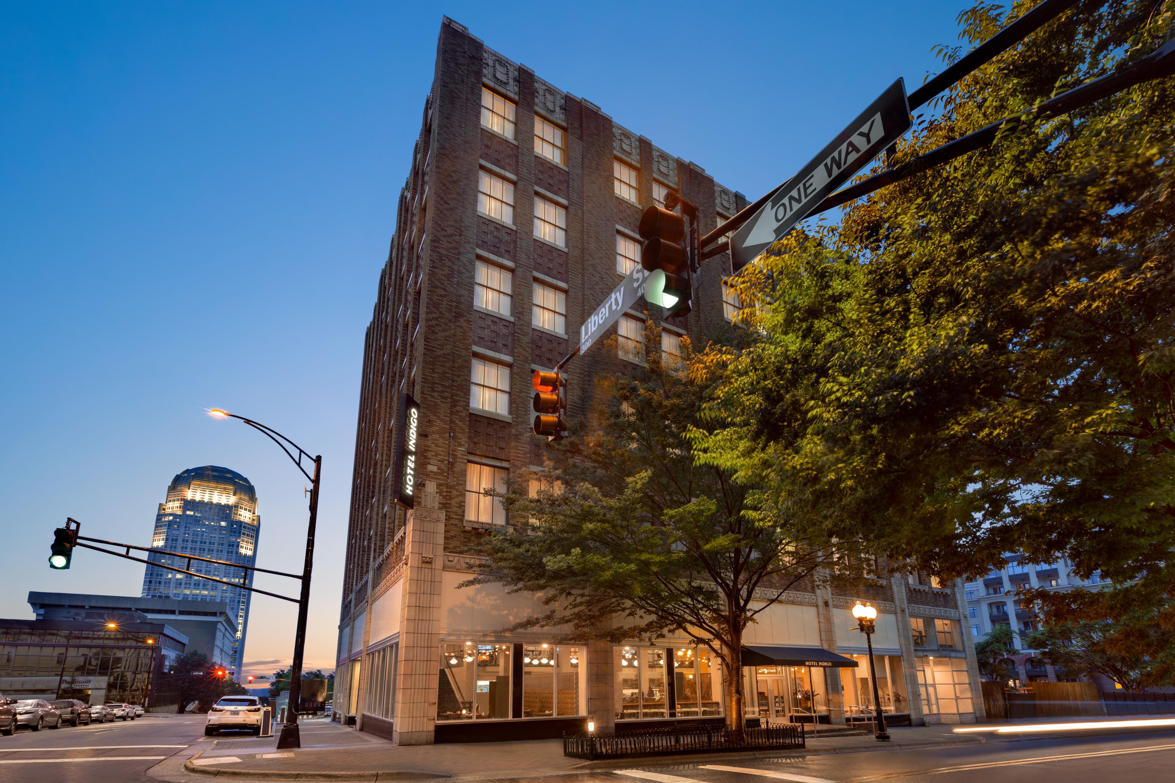 Hotel Indigo Winston-Salem Downtown opened its doors in the historic Pepper Building at Fourth and Liberty Streets, revitalizing a 1928 Winston-Salem art deco landmark and bringing a stylish boutique hotel experience to the city’s vibrant arts district.  