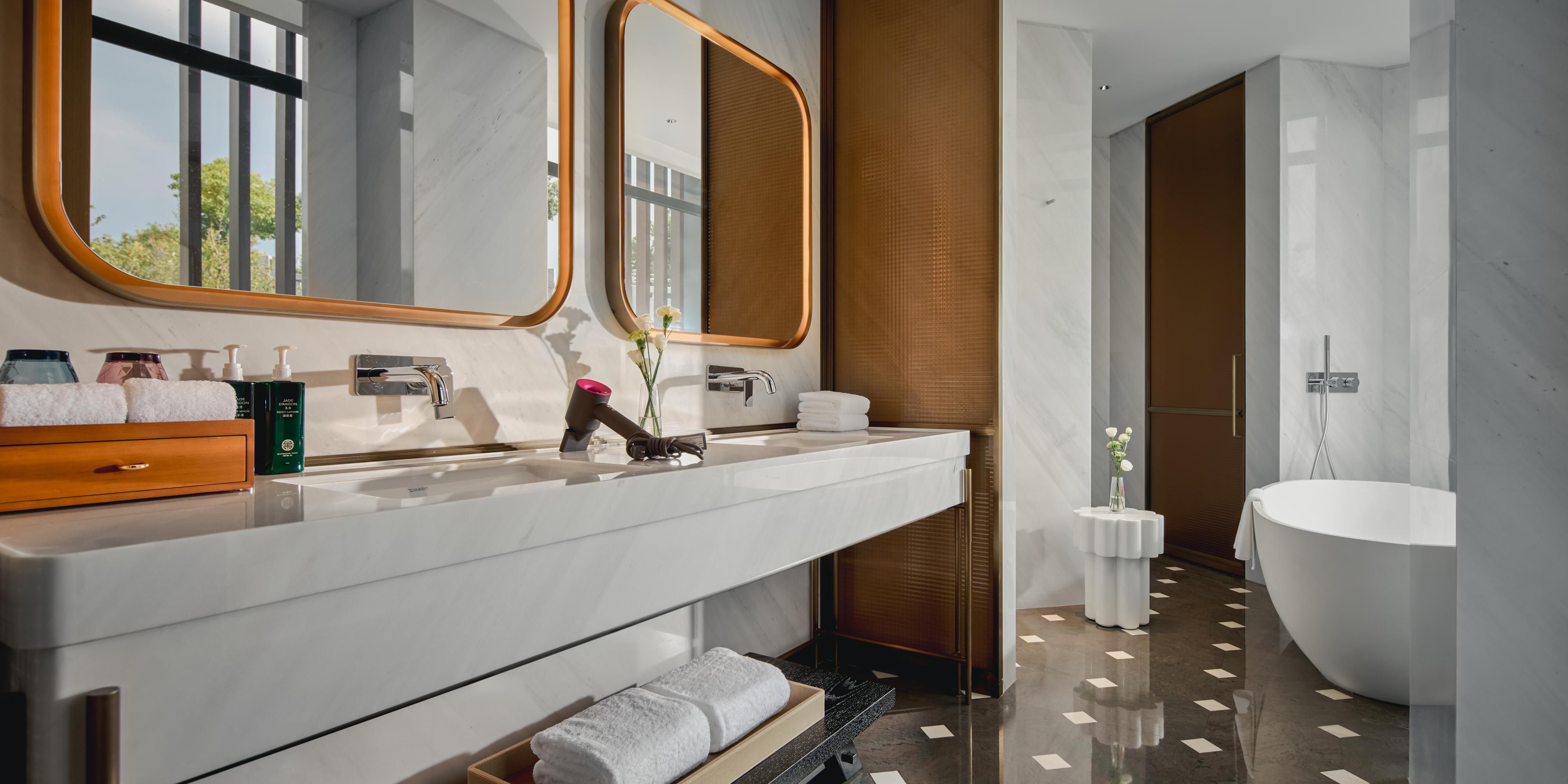 Separate Bath and Walk-in Shower