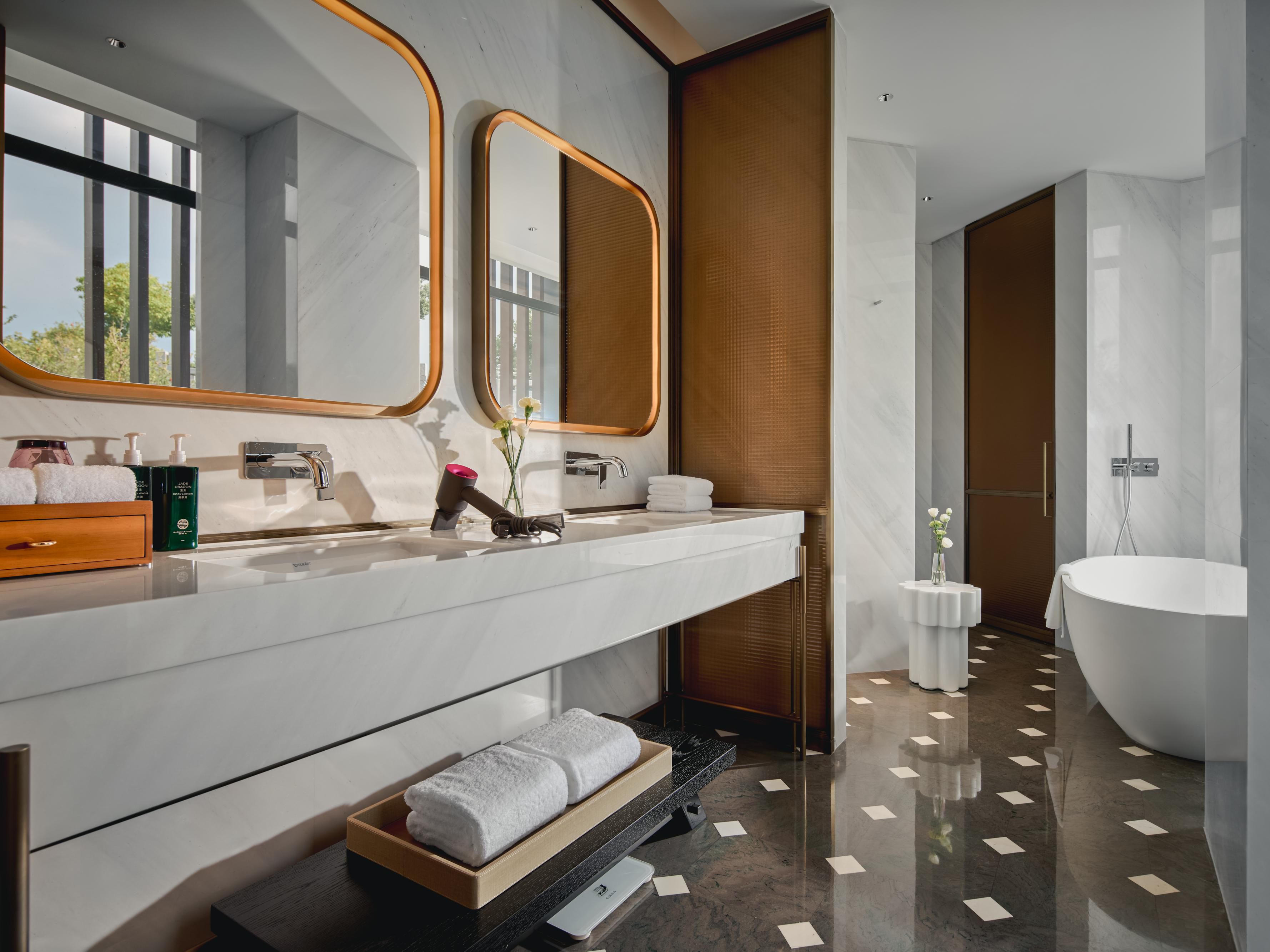 Separate Bath and Walk-in Shower