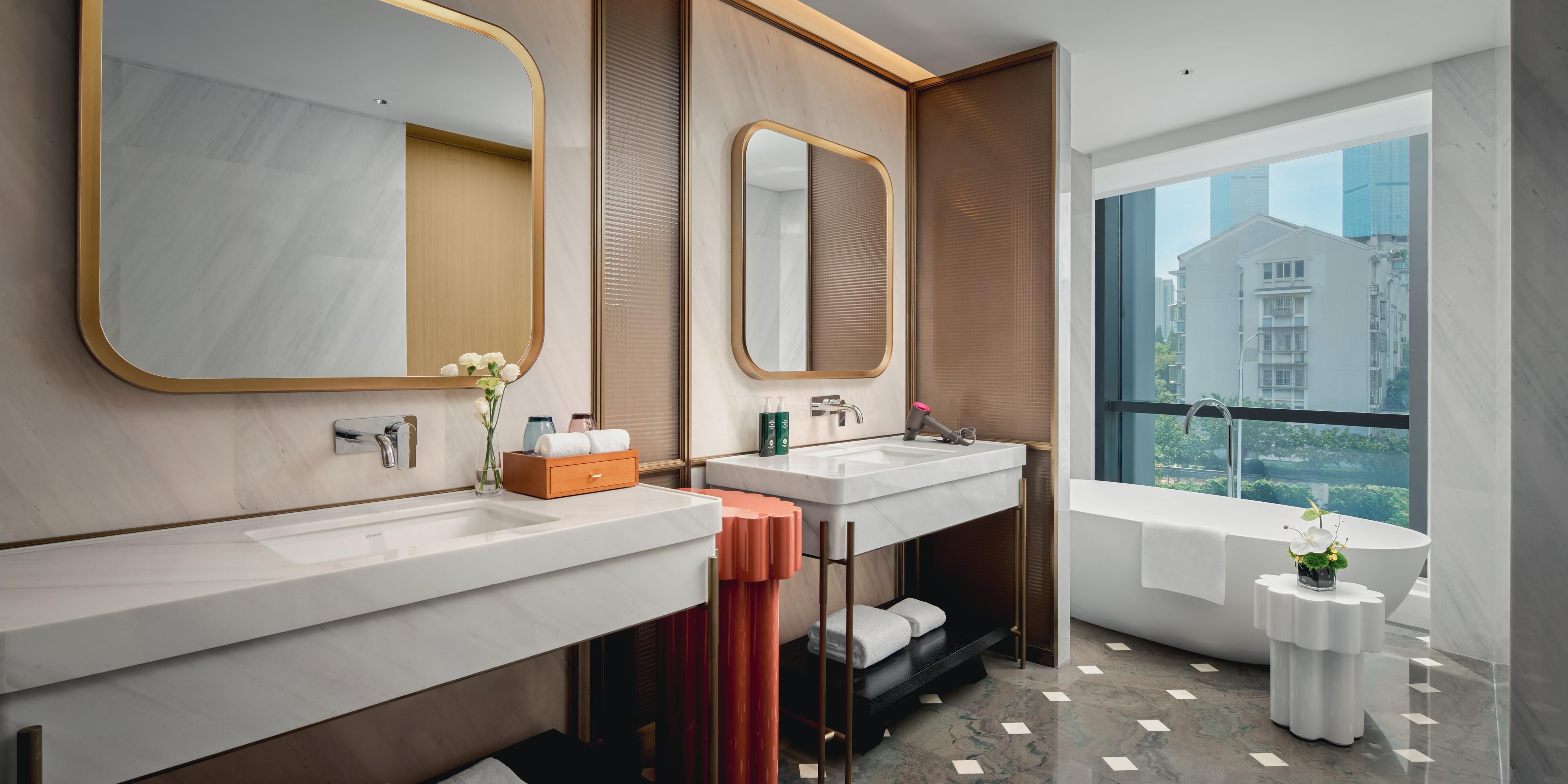 Separate Bath and Walk-in Shower