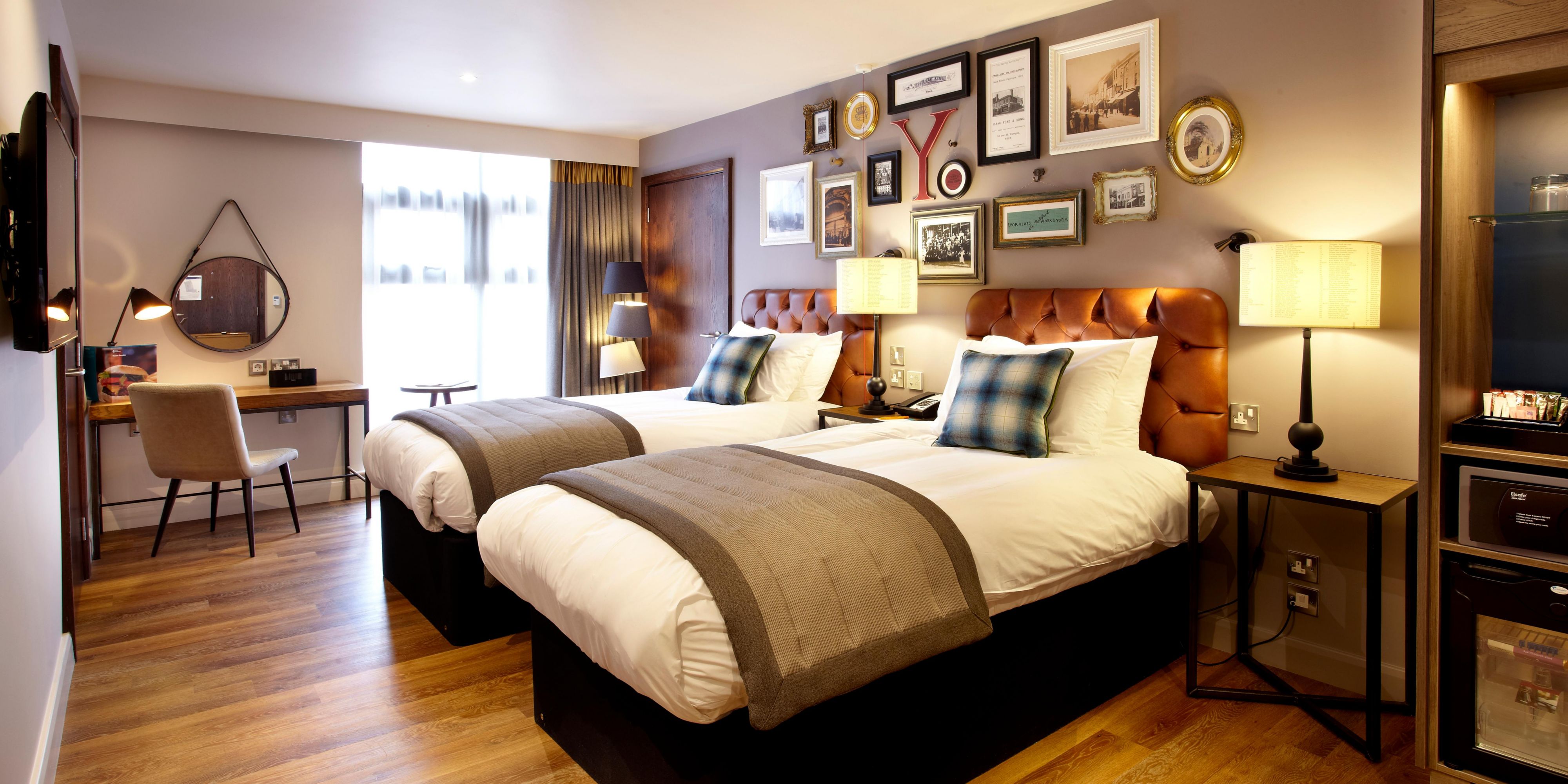 Accessible bedrooms are wheelchair friendly at our York hotel
