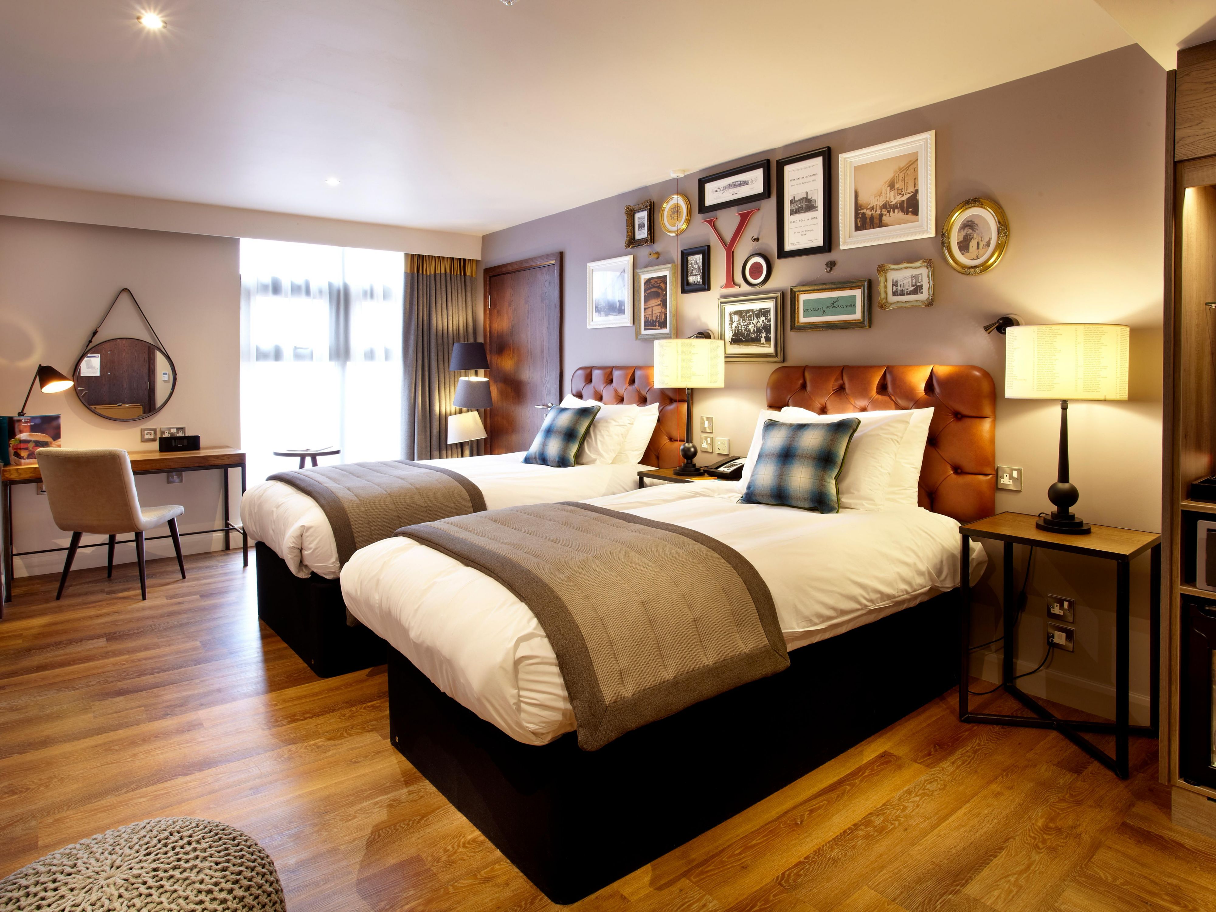 Accessible bedrooms are wheelchair friendly at our York hotel