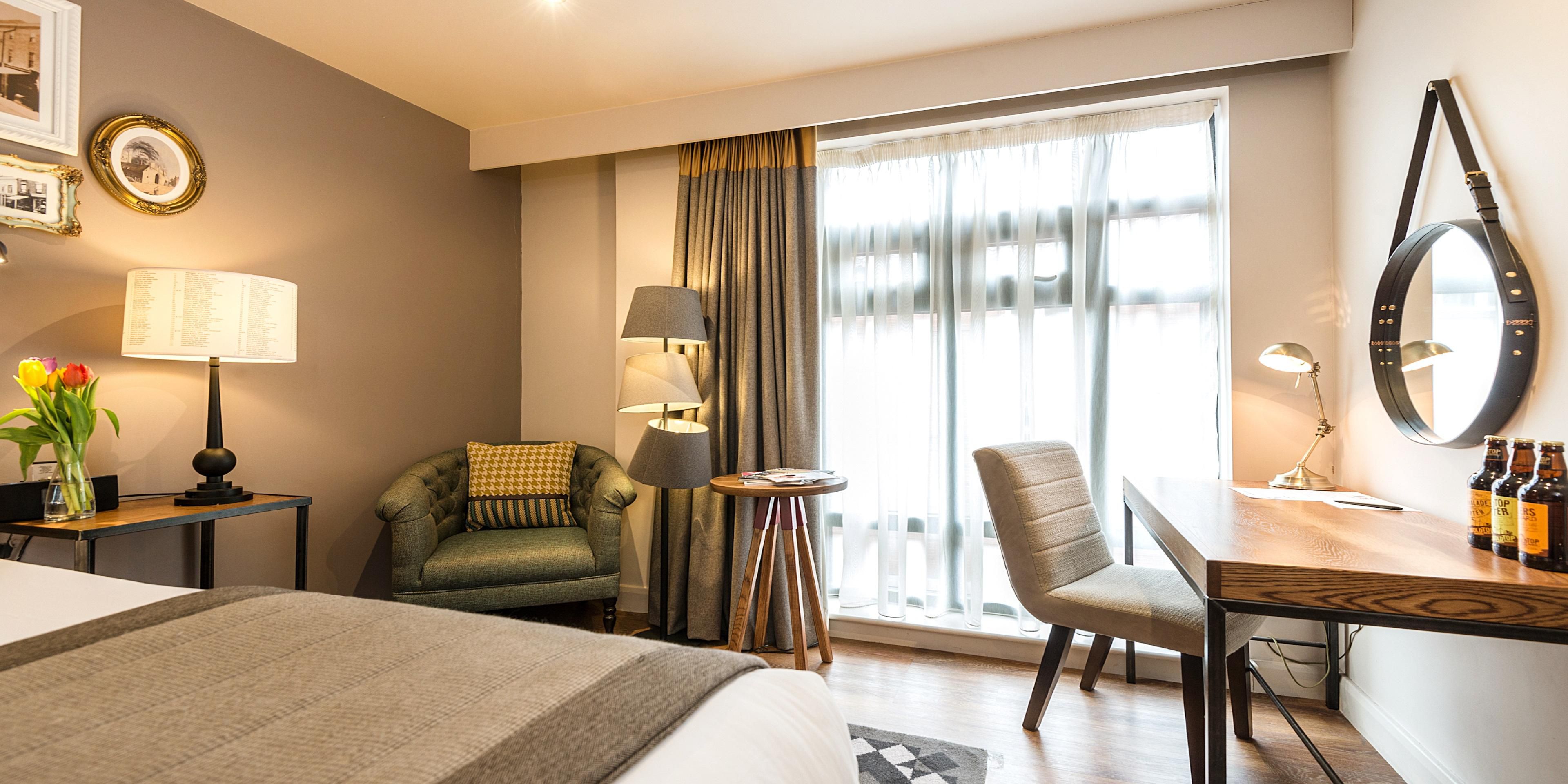 King Bed Standard Rooms | Expect Yorkshire wool soft furnishings 