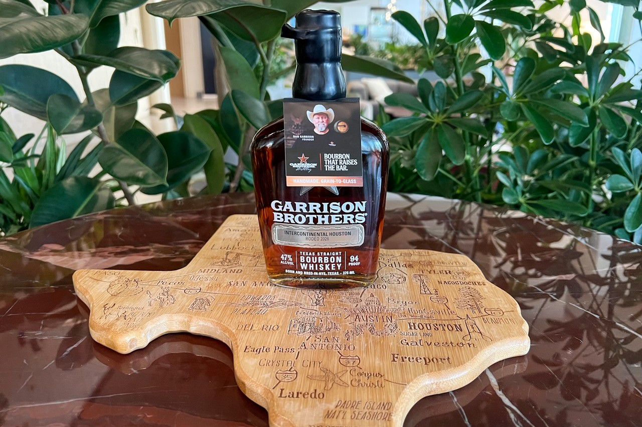 Garrison Brothers branded whiskey flight