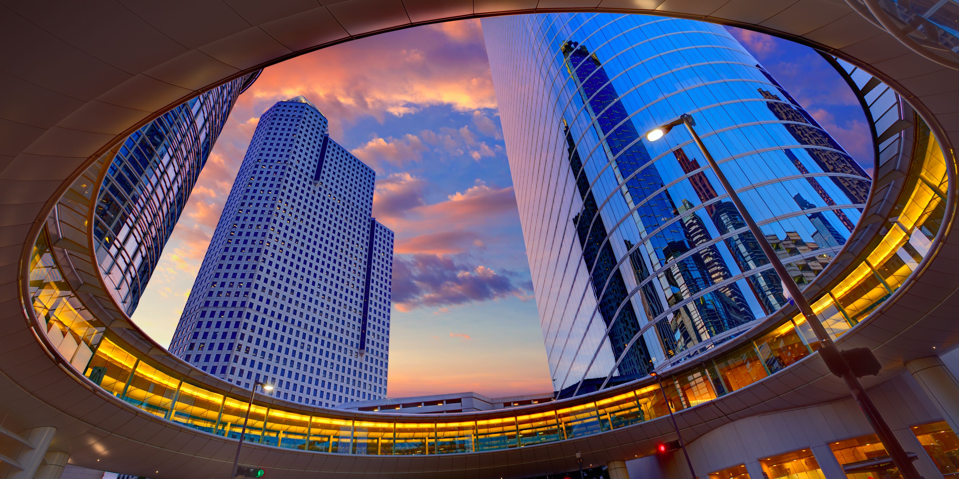 Postmodern architecture structure in The Galleria Area