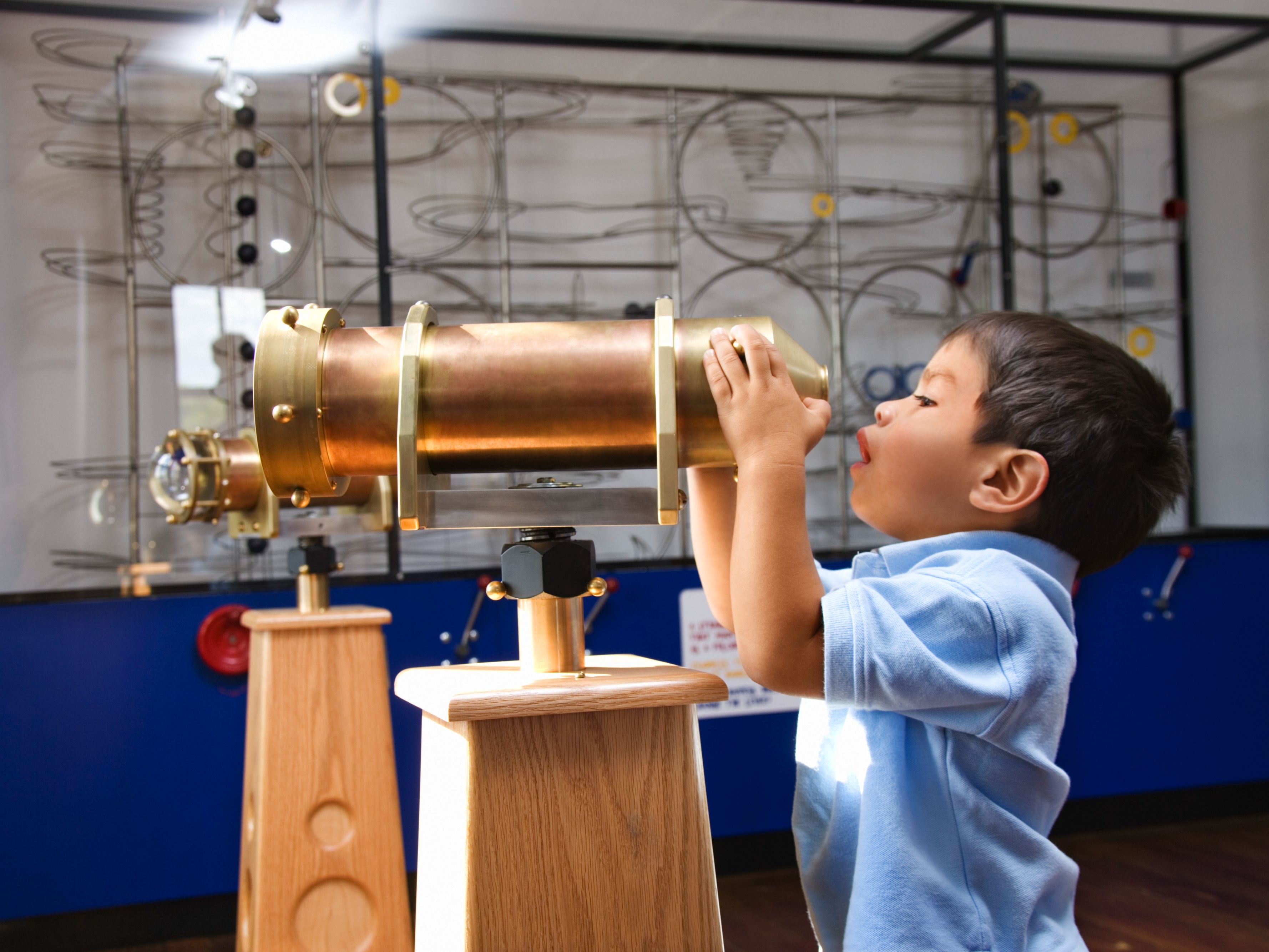 child at a museum