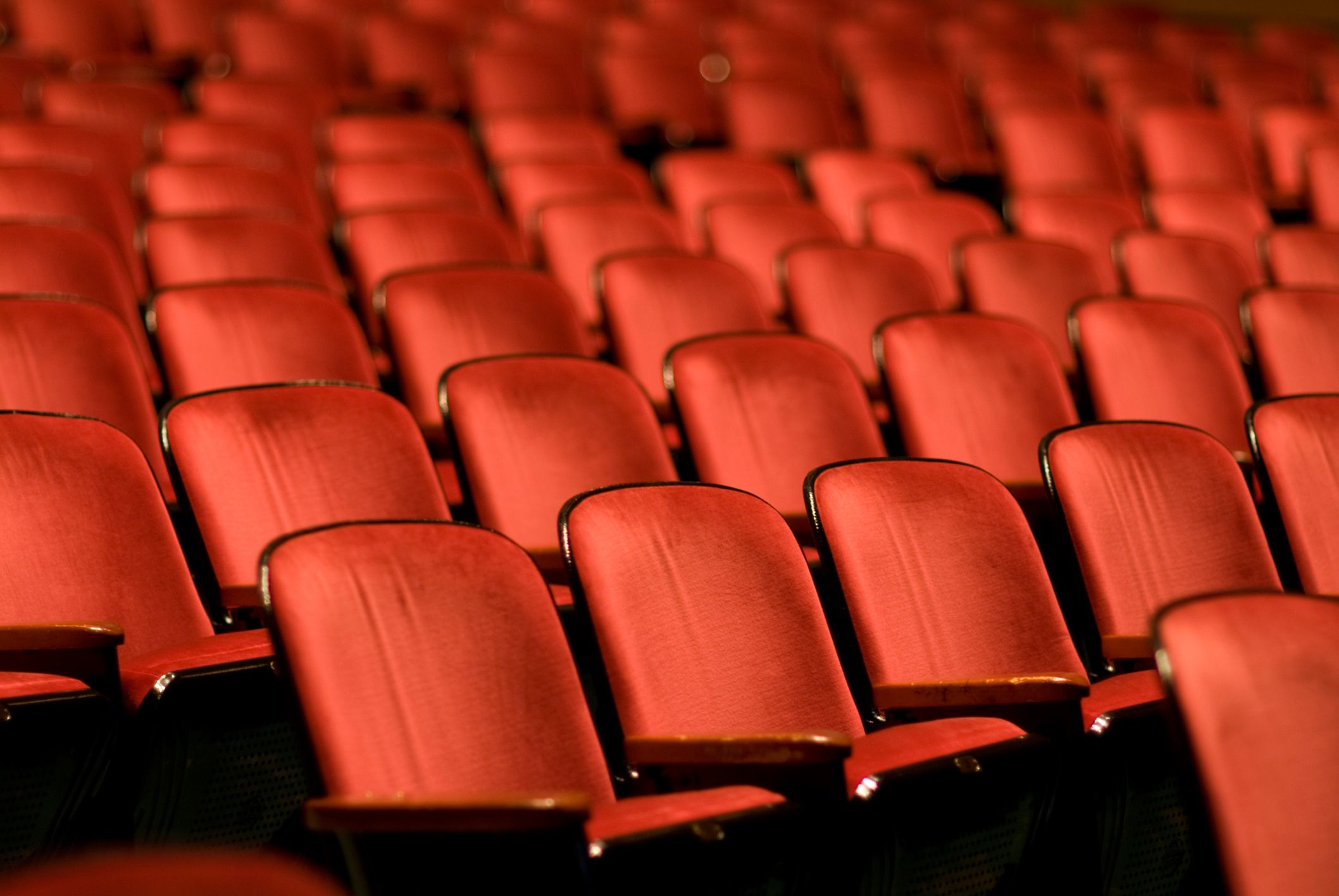 Red theater seats