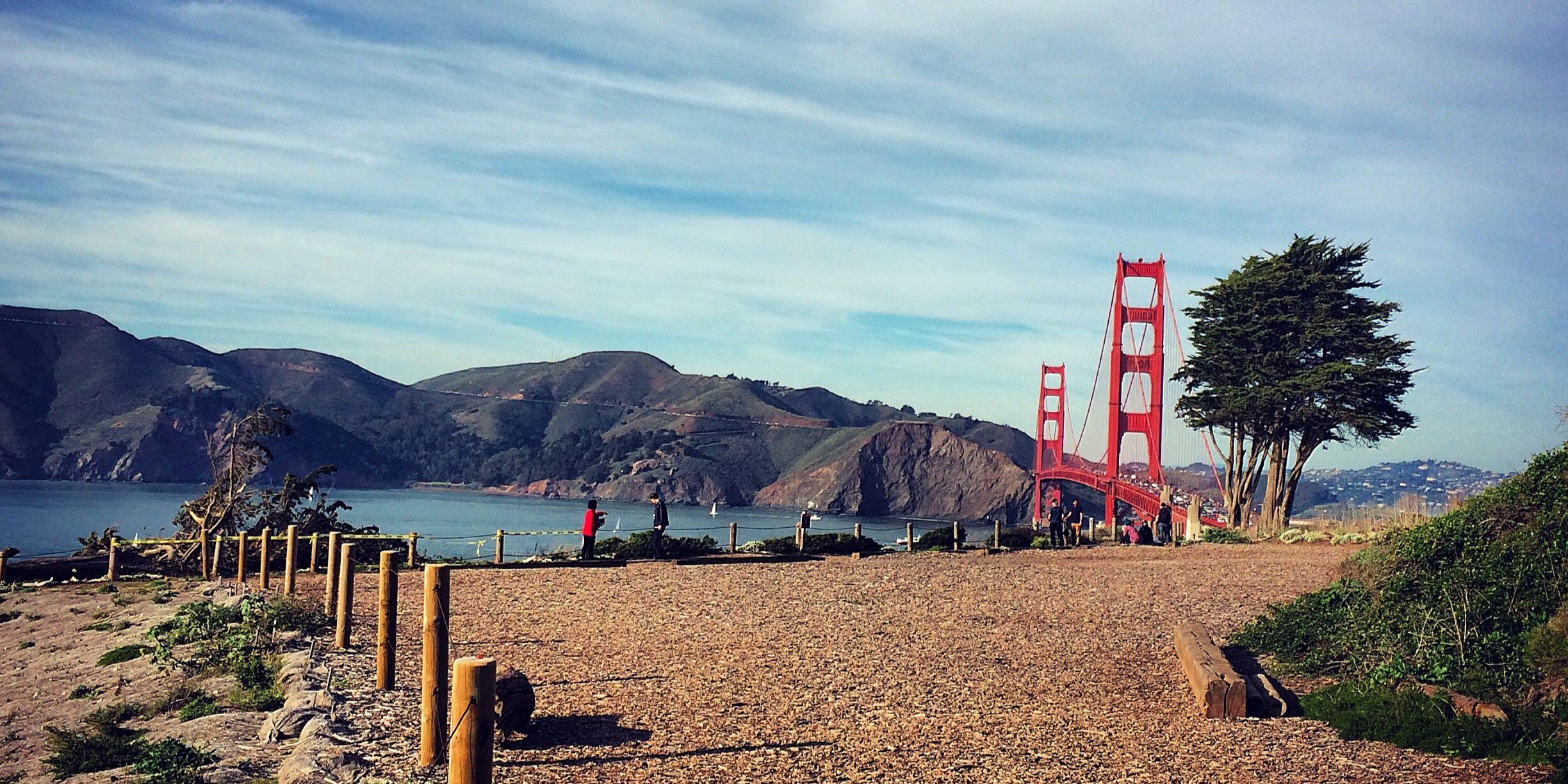 San Francisco Golden Gate Bridge at Presidio