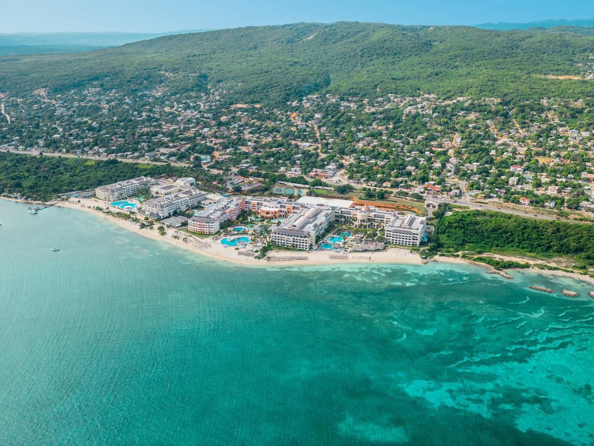 Aerial view of hotel property