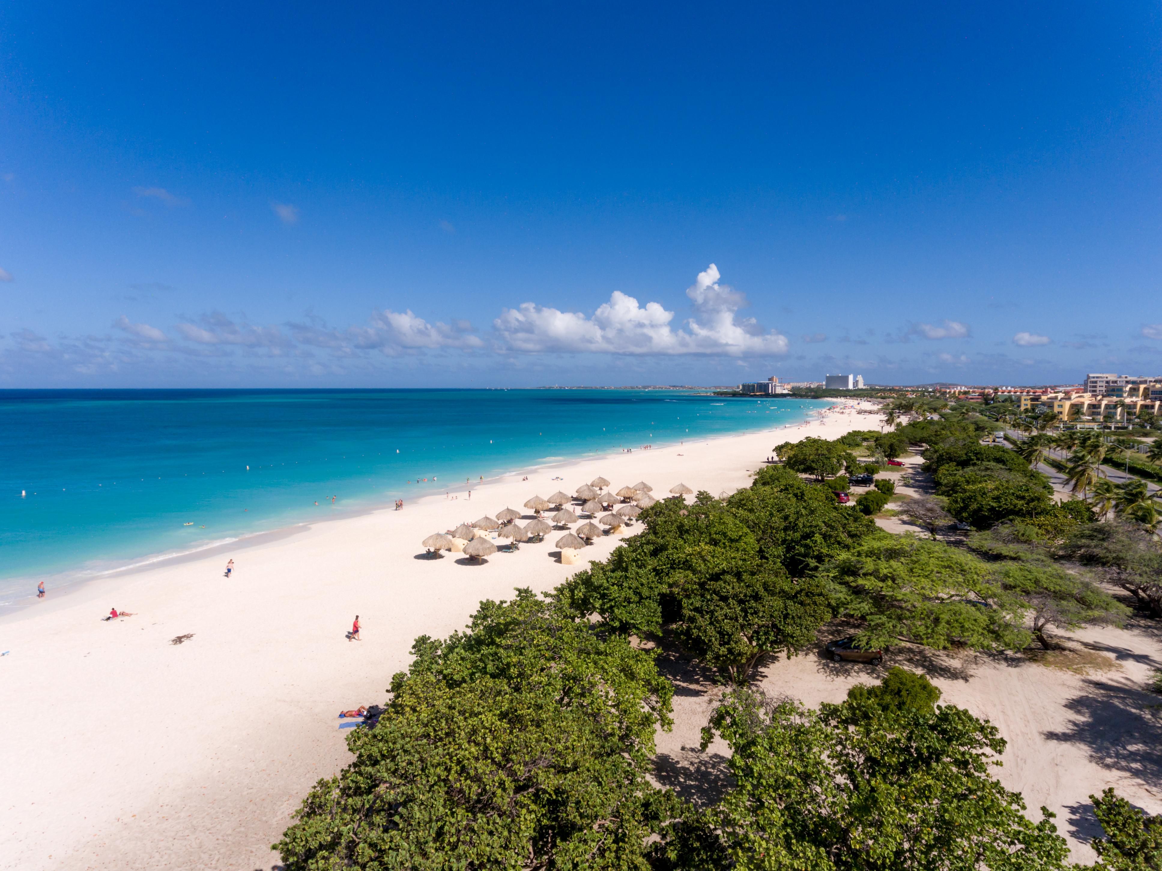 ariel beach view